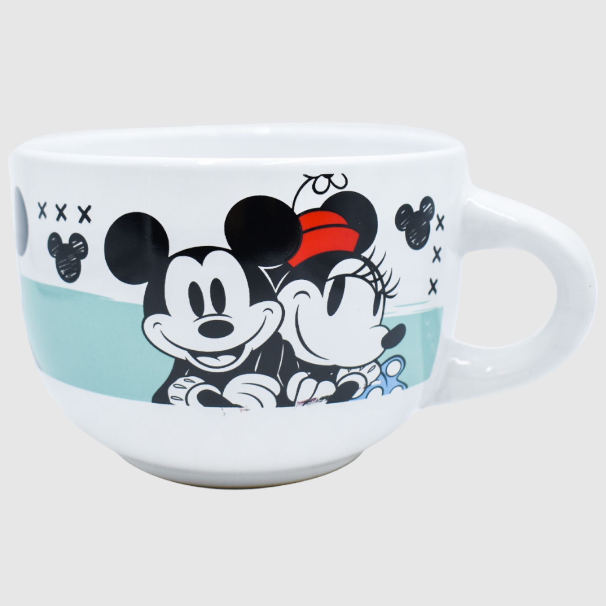 Taza Grande Para Cafe Disney Mickey Mouse Porcelana 500ml