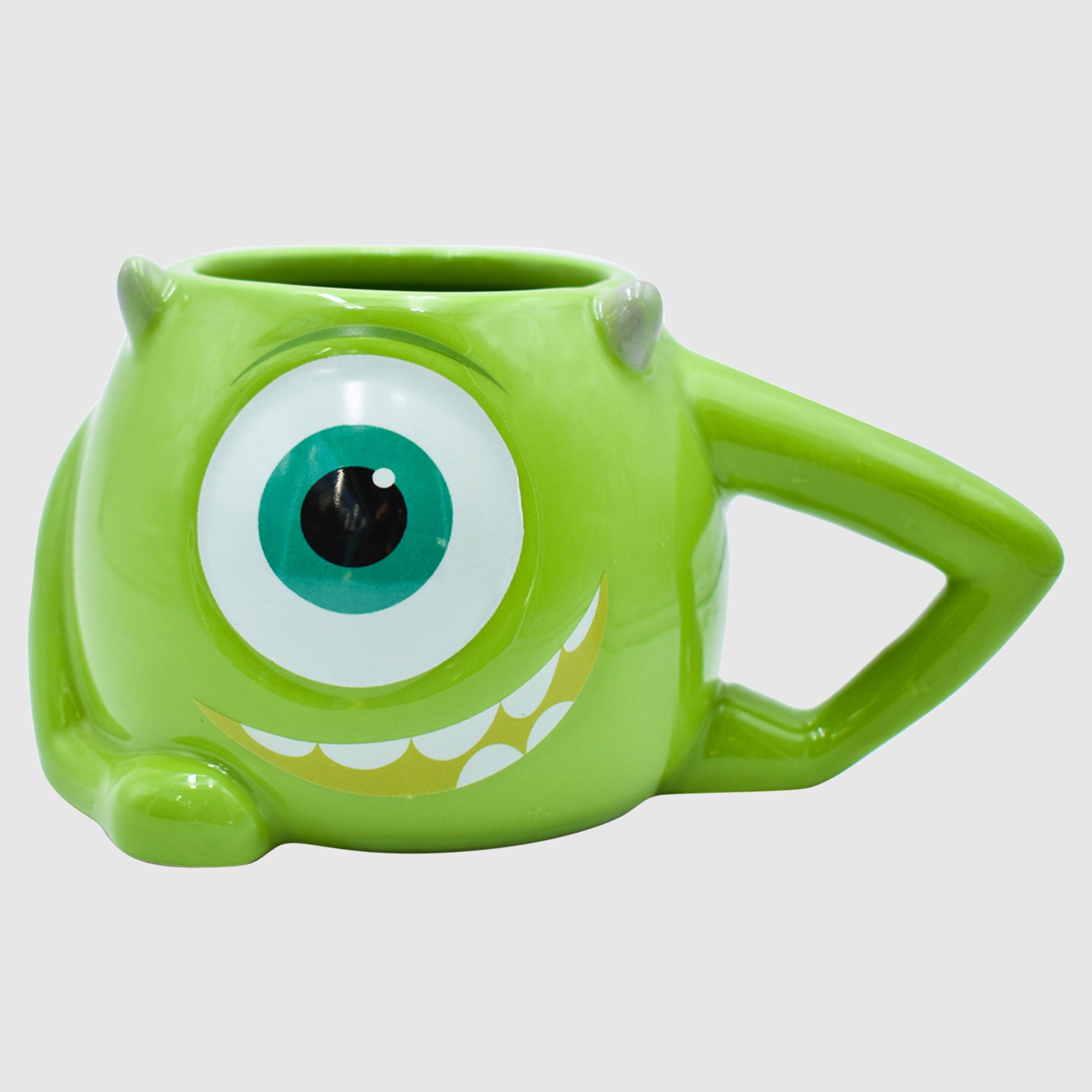 Taza Verde 3D Fun kids Disney Pixar Monsters Inc Mike Wazowski Cerámica 325ml