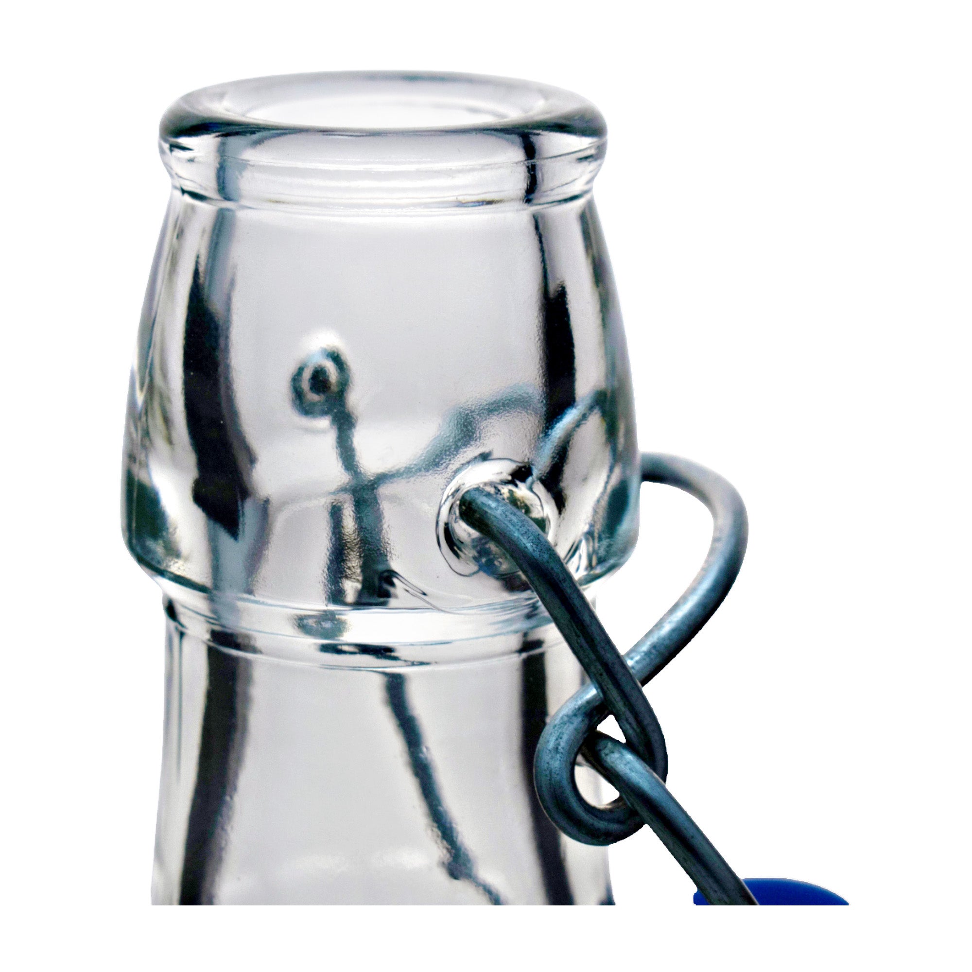 Botella De Vidrio Italiano con Tapón Hermético Bormioli Rocco 1 Litro