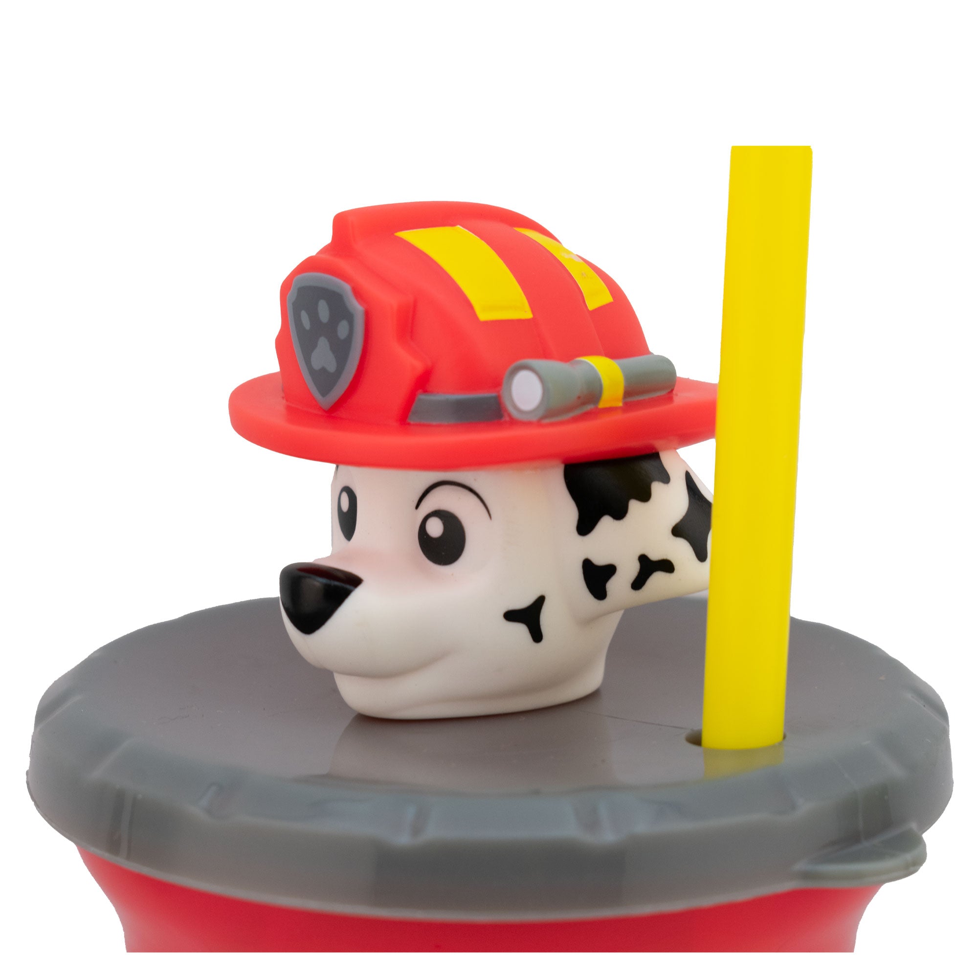 Vaso de Plástico con Tapa 3D y Popote PAW PATROL 443ml