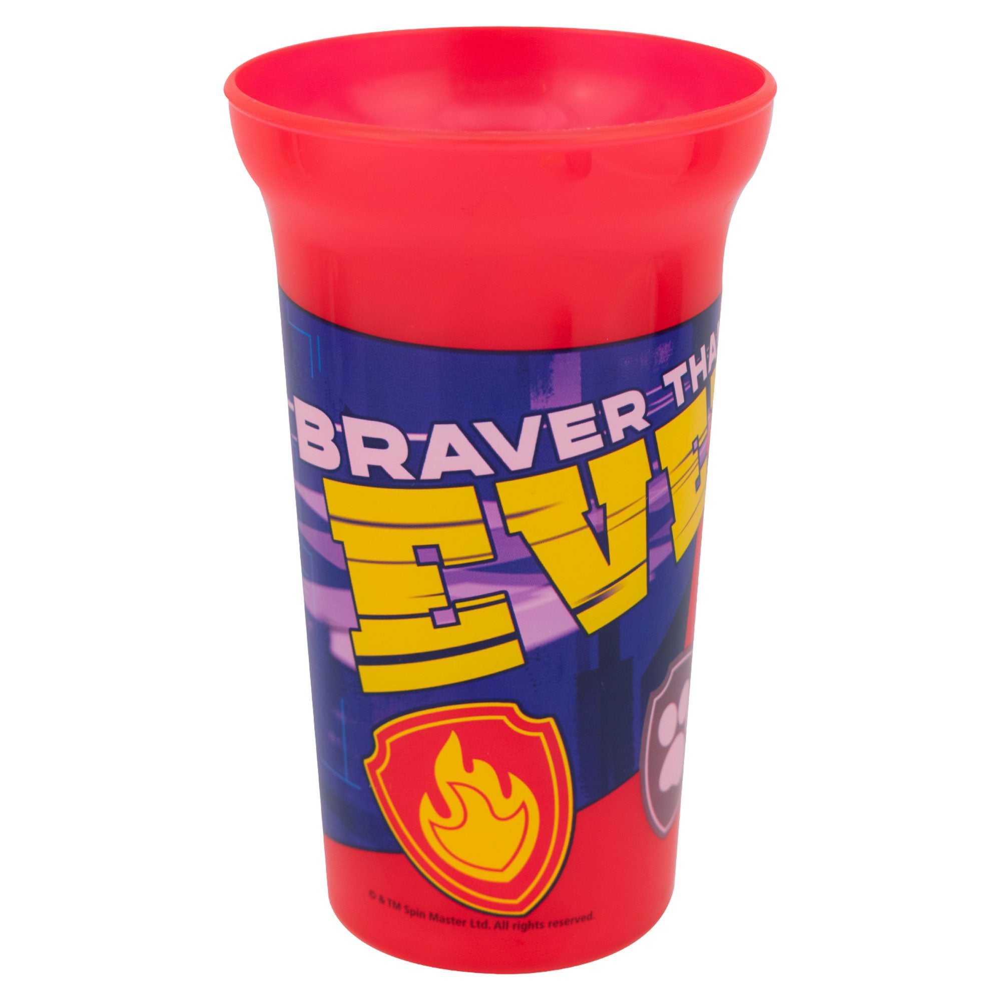 Vaso de Plástico con Tapa 3D y Popote PAW PATROL 443ml