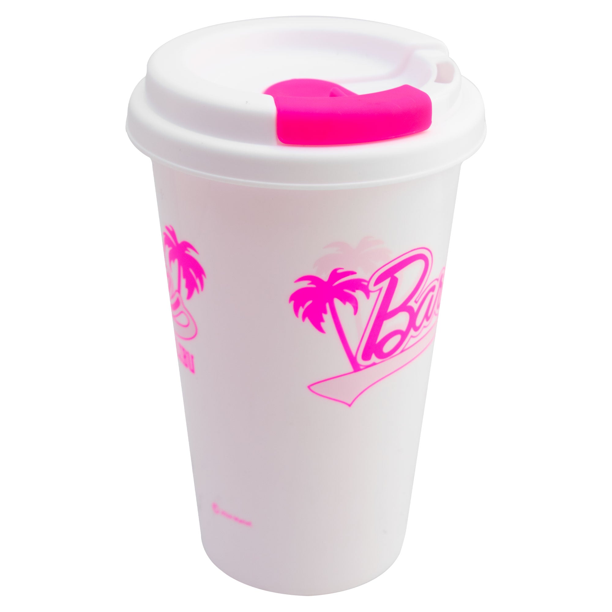 Set 3 Pack Vasos Con Tapa Para Café Barbie Malibu 487ml