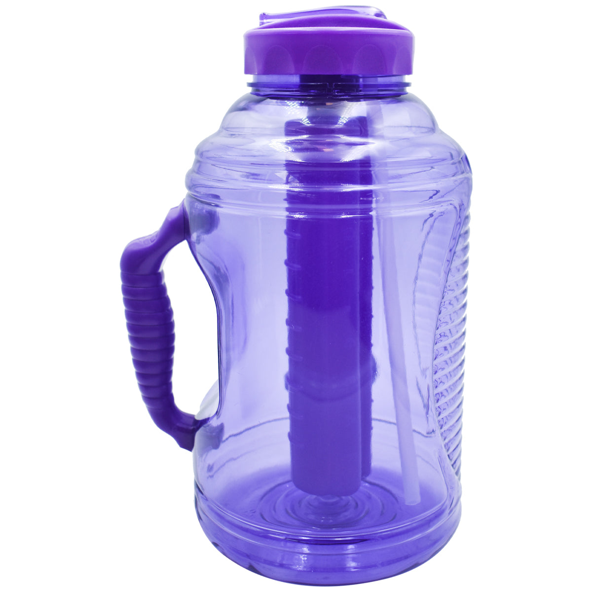 Botella de Plástico con Tapa, Popote y Enfriador Cool Gear 2.3L