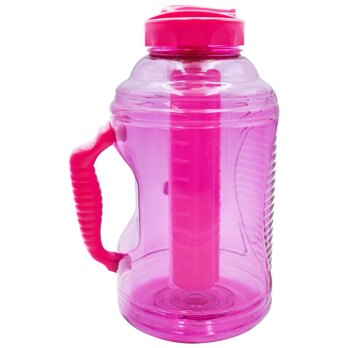 Botella de Plástico con Tapa, Popote y Enfriador Cool Gear 2.3L