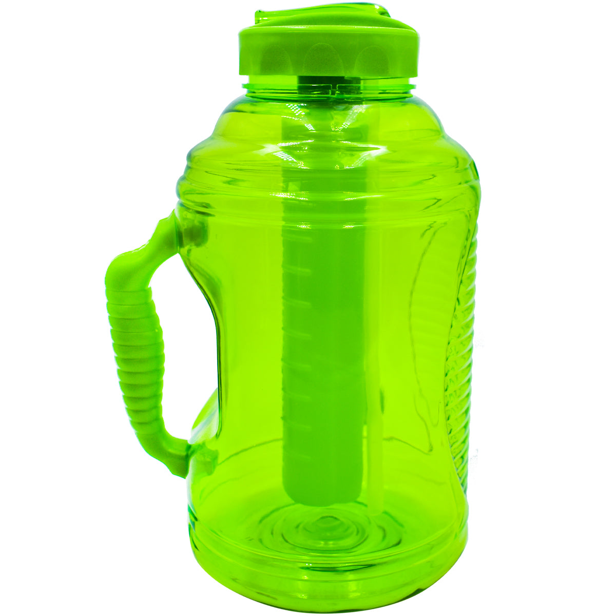 Botella de Plástico con Tapa, Popote y Enfriador Cool Gear 2.3L