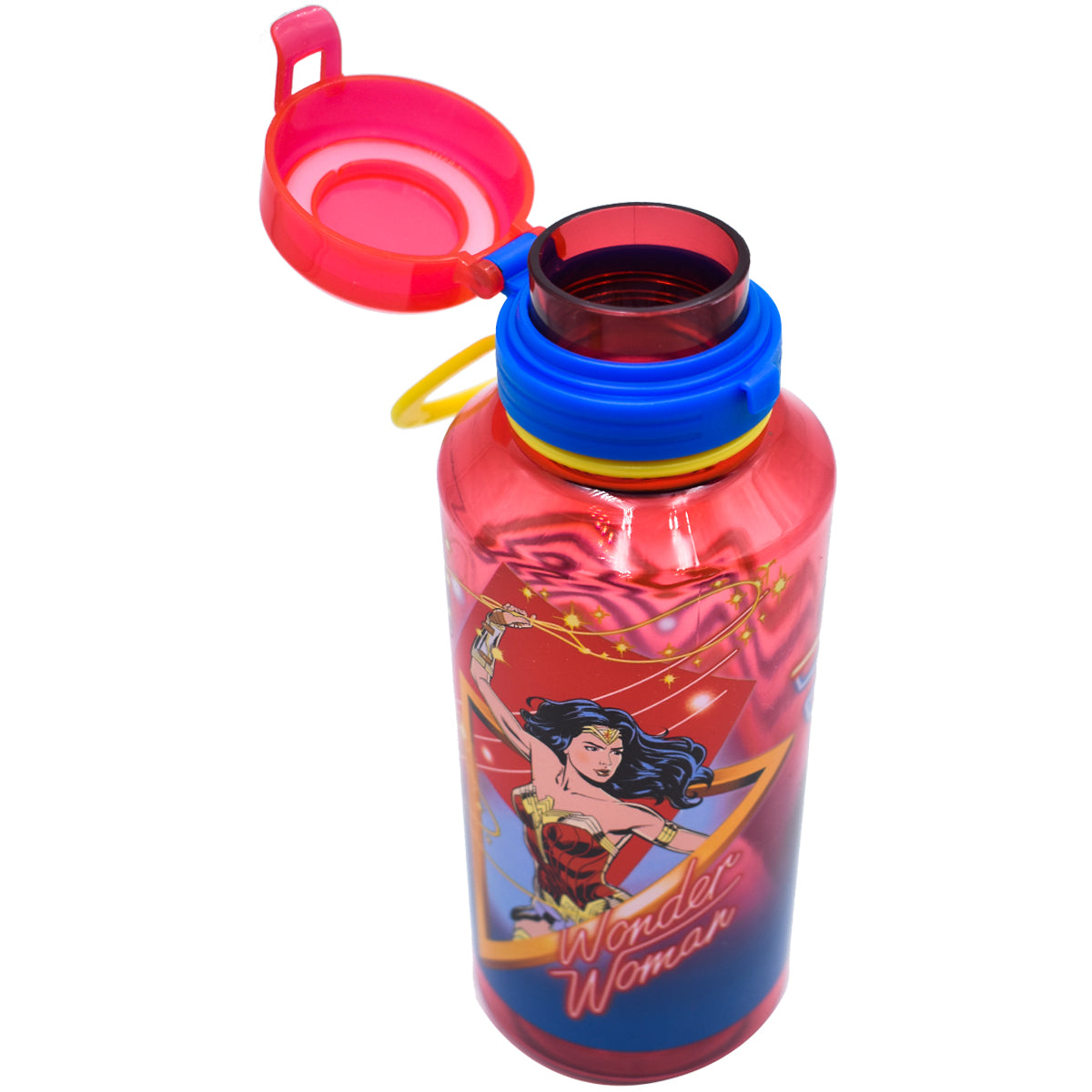 Botella Chica Roja Cool Gear Warner Bros. DC Comics Wonder Woman / Mujer Maravilla Plastico 473ml
