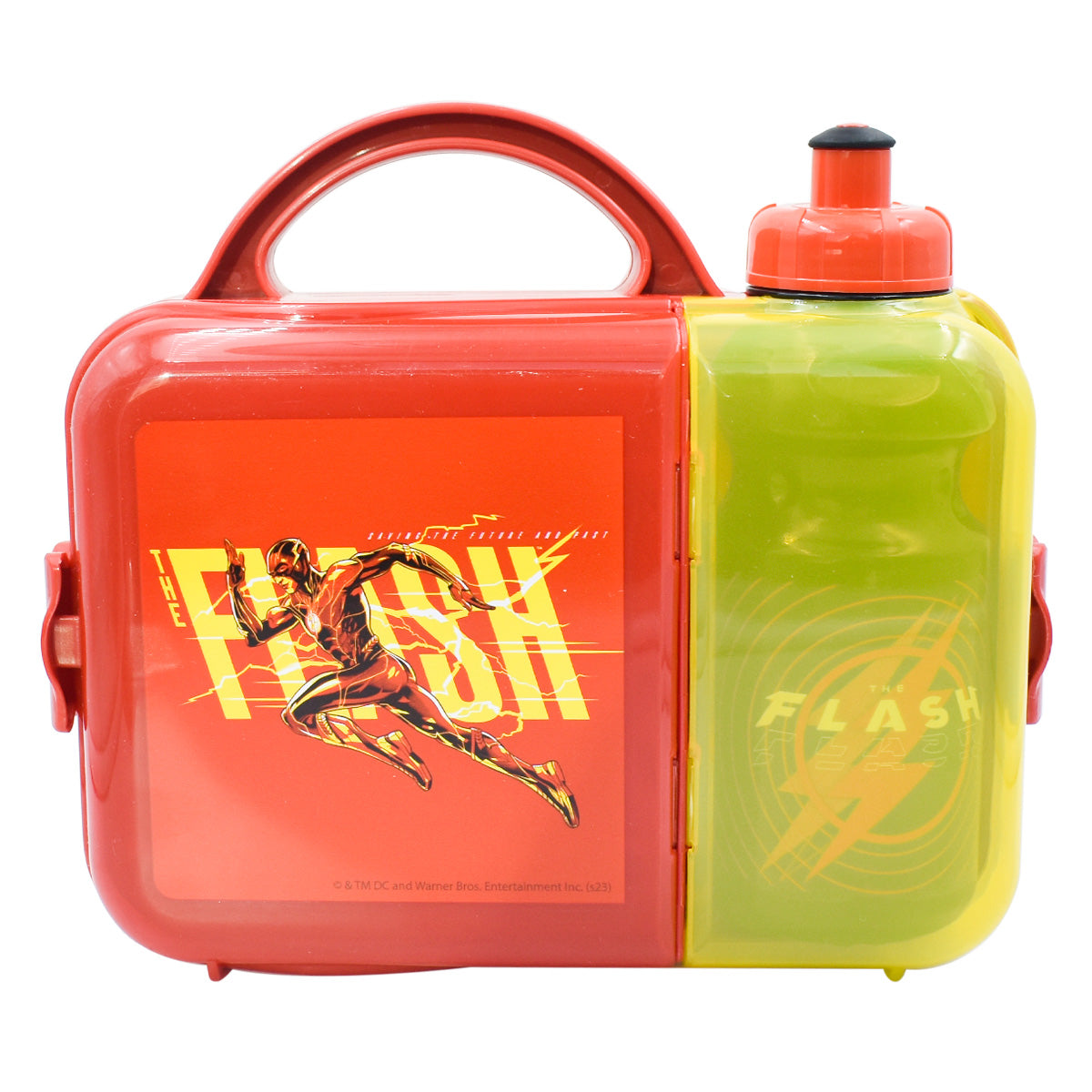 Lonchera de Plástico con Botella Fun Kids Flash