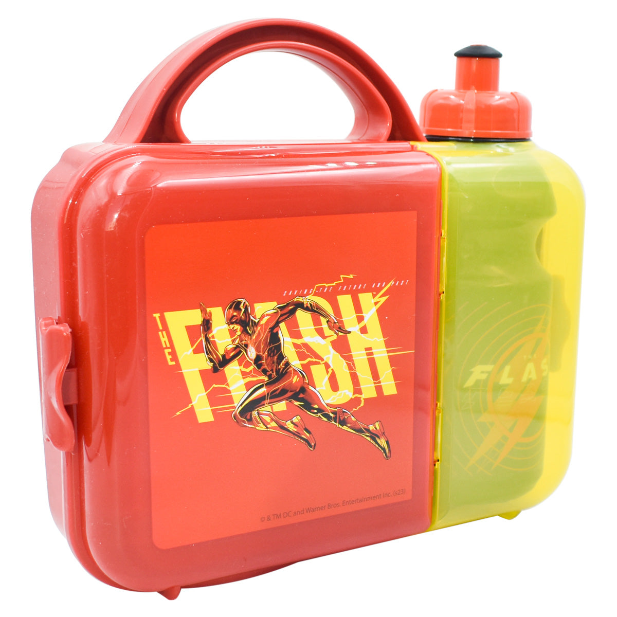 Lonchera de Plástico con Botella Fun Kids Flash