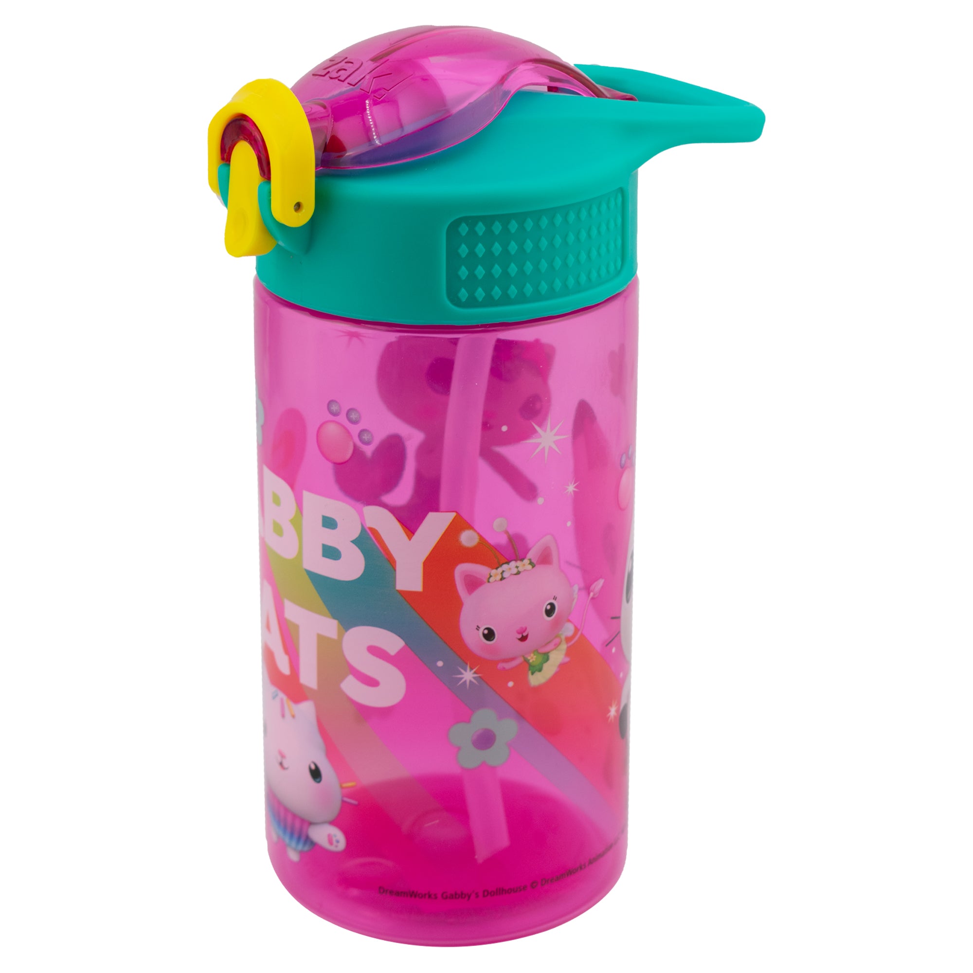 Botella de Plástico con Popote Gabby Doll House 600ml/650ml