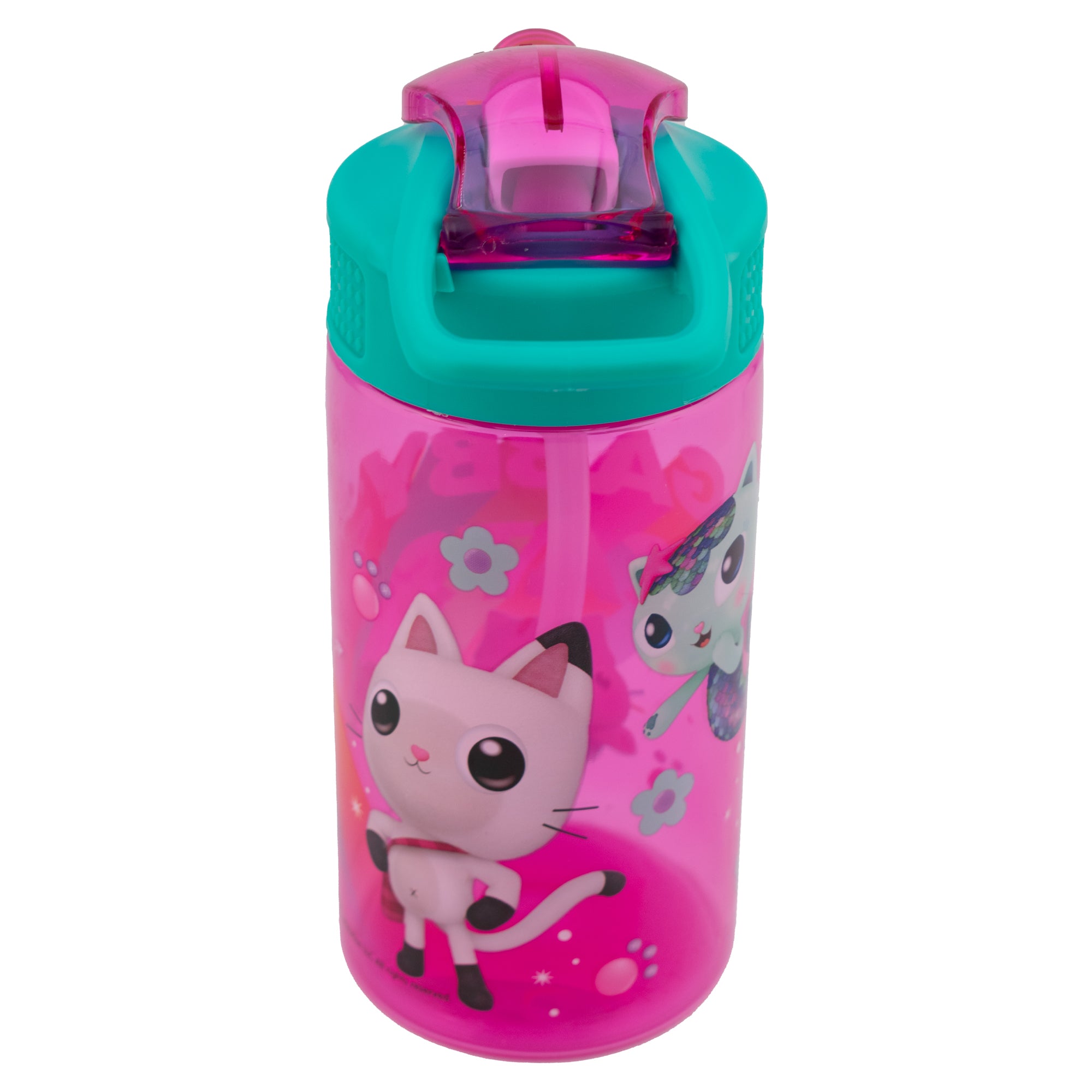 Botella de Plástico con Popote Gabby Doll House 600ml/650ml