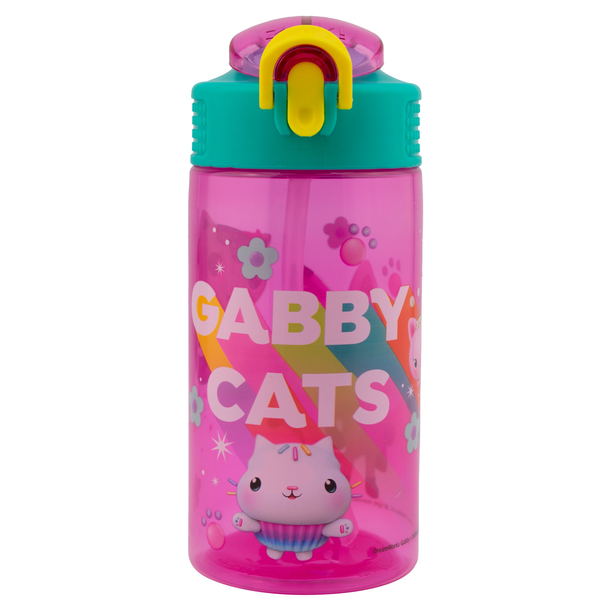 Botella de Plástico con Popote Gabby Doll House 600ml/650ml