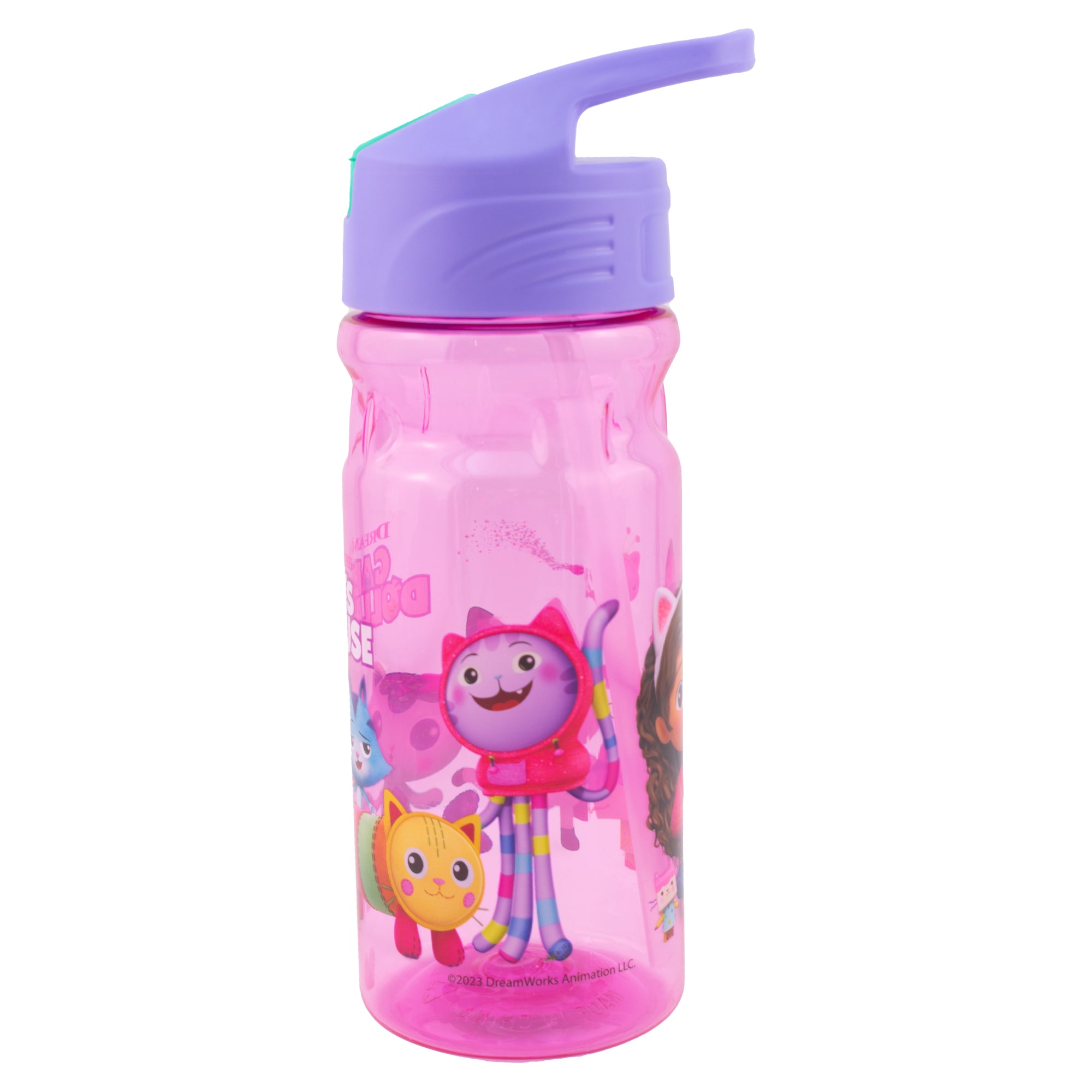 Botella de Plástico con Popote Gabby Doll House 600ml/650ml