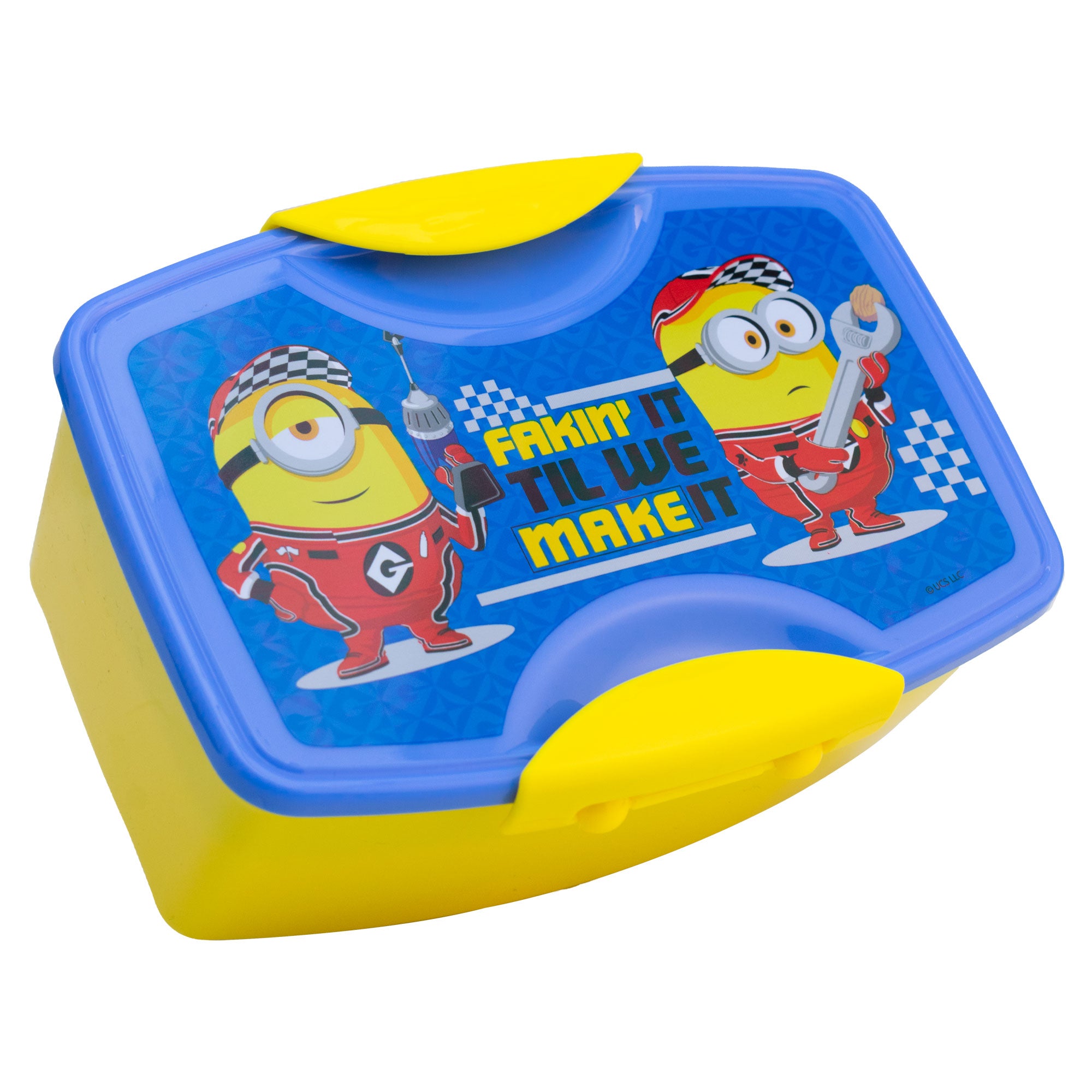 Sandwichera de Plástico Infantil con Cubiertos Fun Kids Minions Mi Villano Favorito