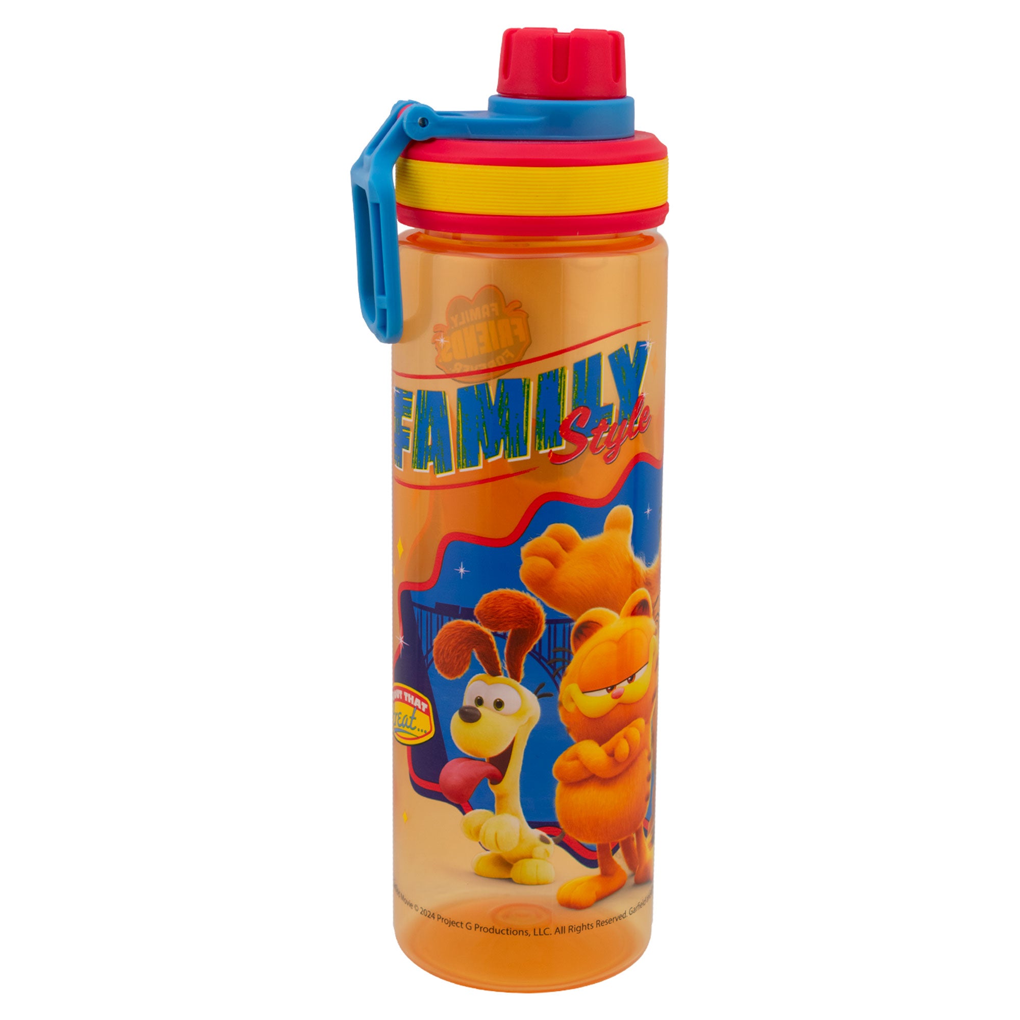 Botella De Plástico con Asa Personajes Animados 600ml