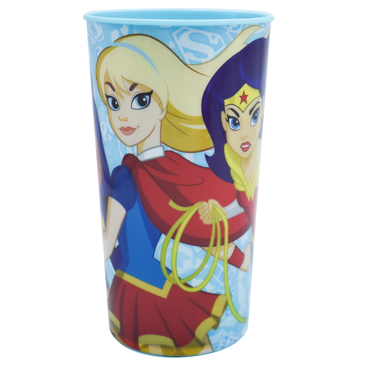 Tazon / Vaso por Pieza Fun Kids Super Hero Girls / Super Heroes Chicas / Wonder Woman / Mujer Maravilla Melamina / Plastico