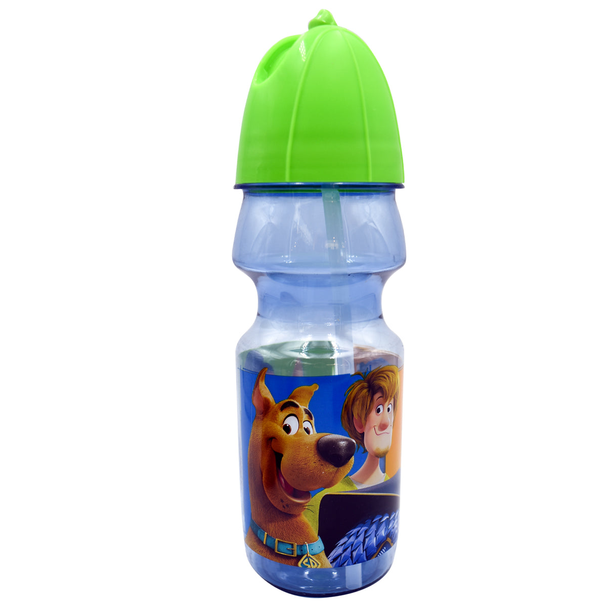 Botella de Plástico con Popote y Seguro Antiderrames Fun Kids Scooby Doo 550ml