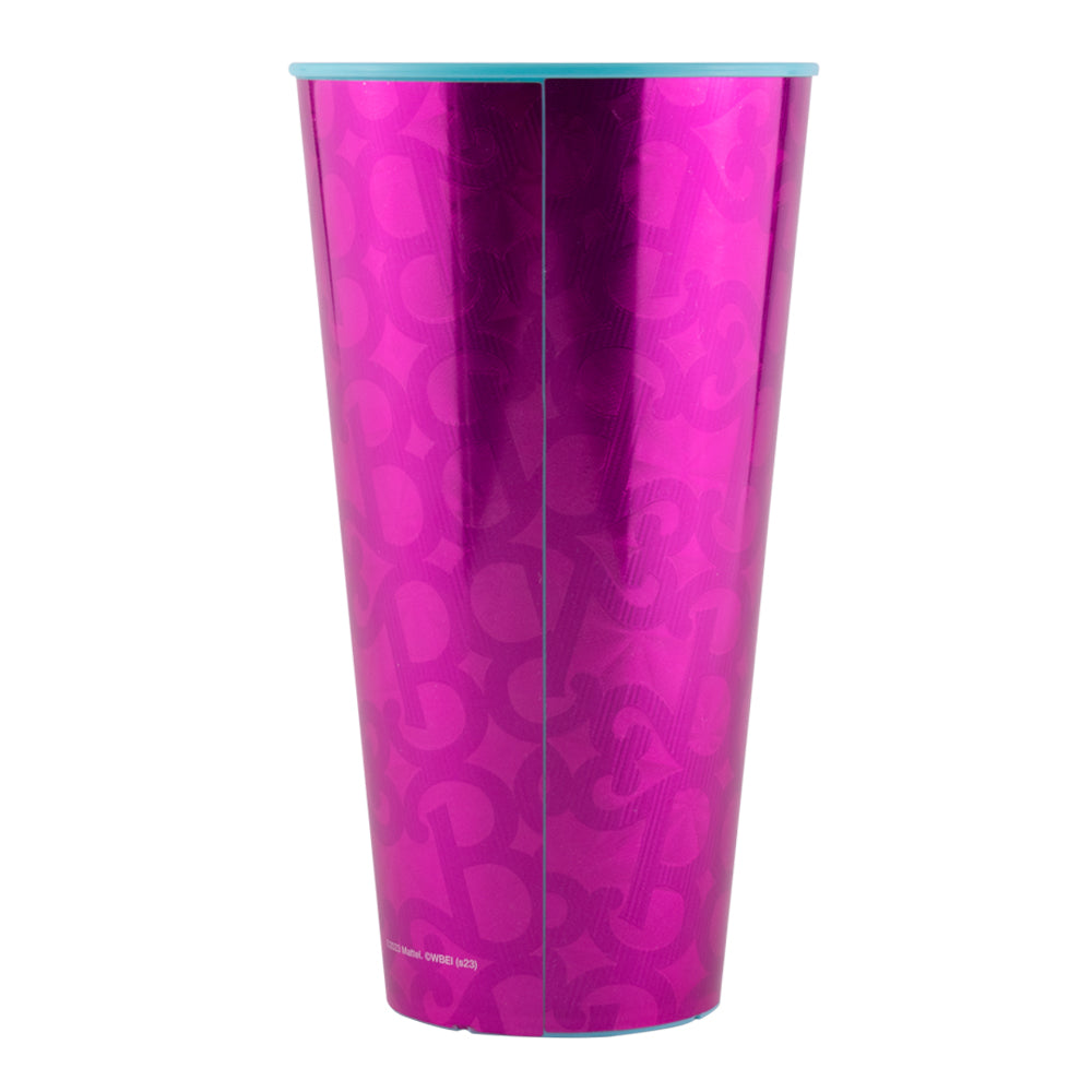 VASO ROSA METALICO BARBIE 700ml