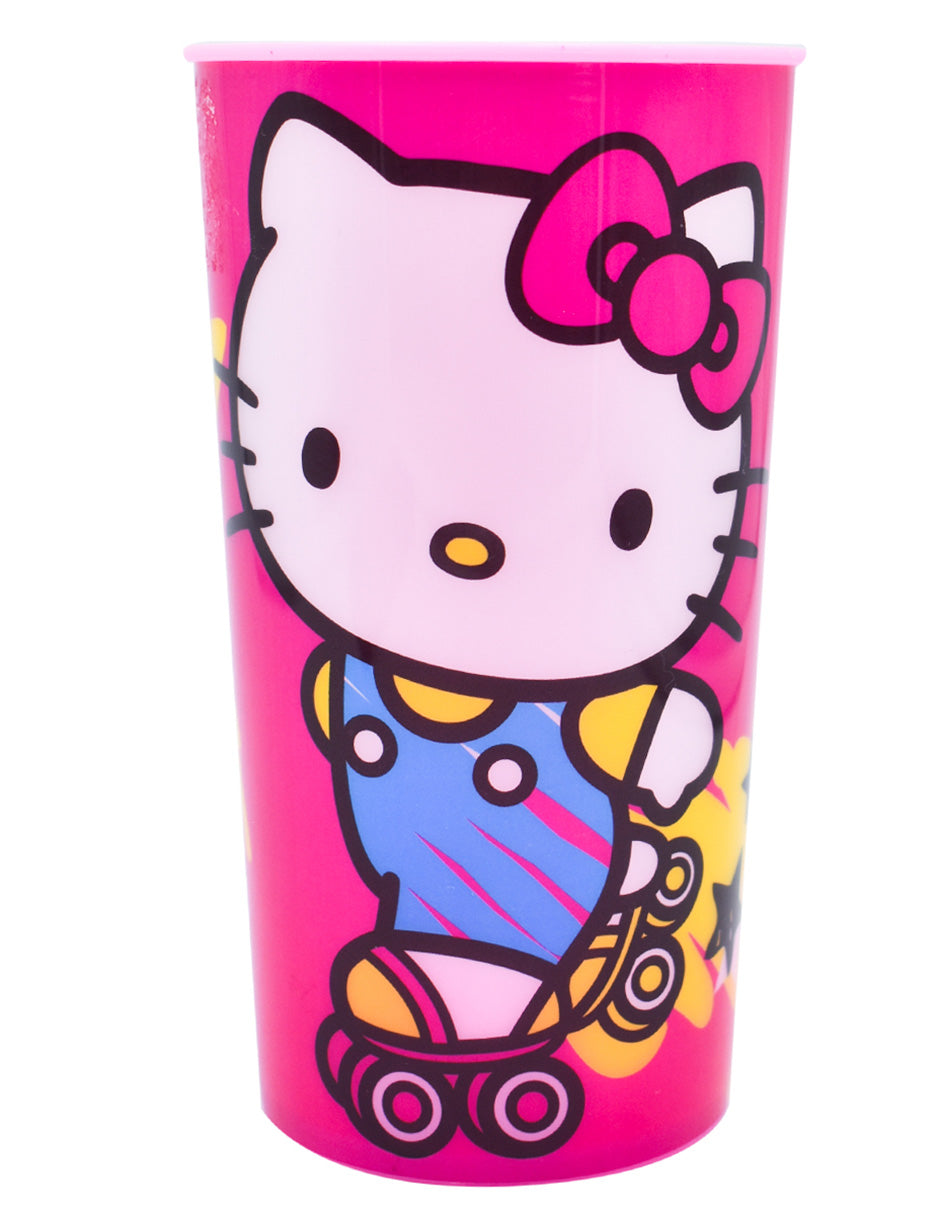 Set de 12 Vasos Hello Kitty Perlecente de Plástico 500ml