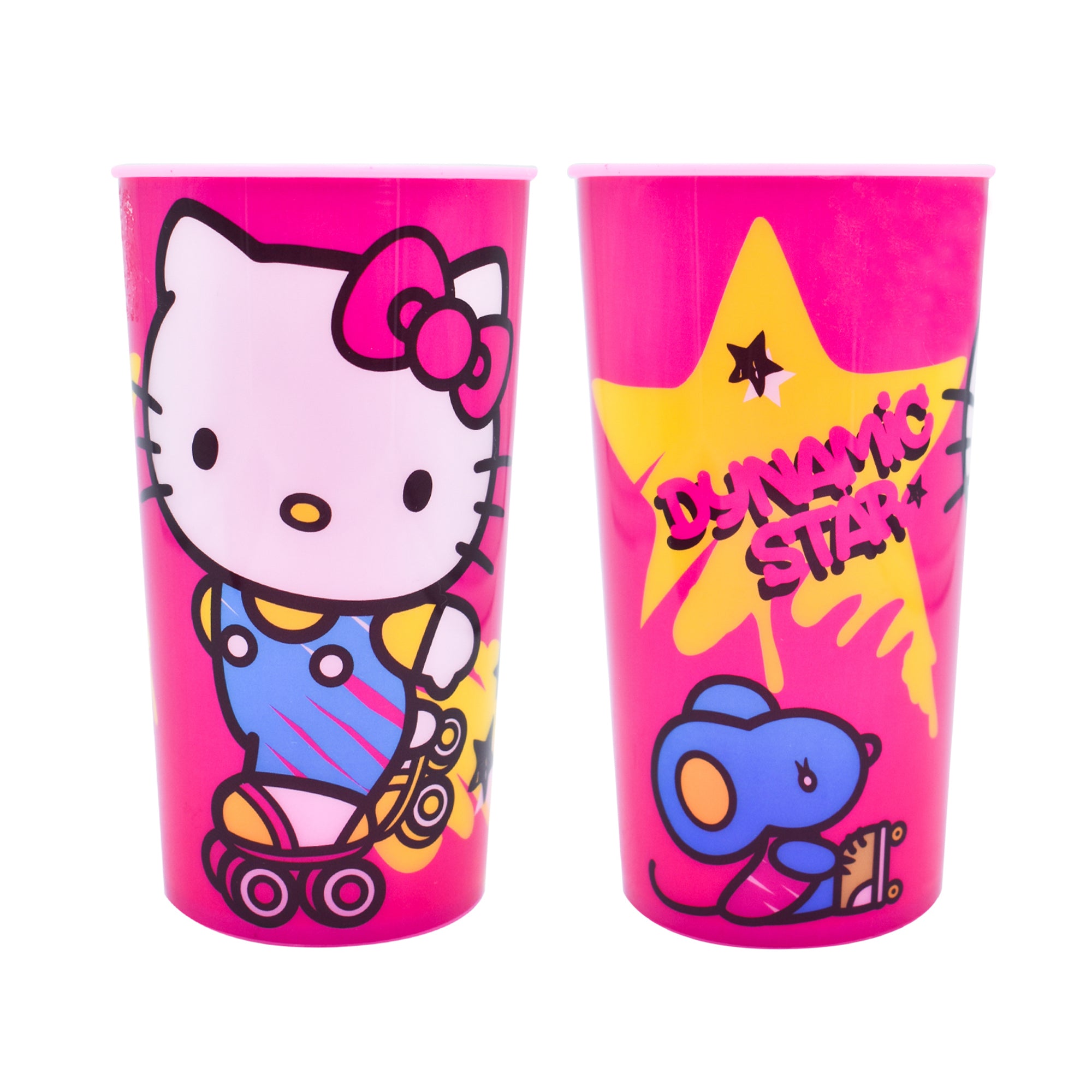 Set de 12 Vasos Hello Kitty Perlecente de Plástico 500ml