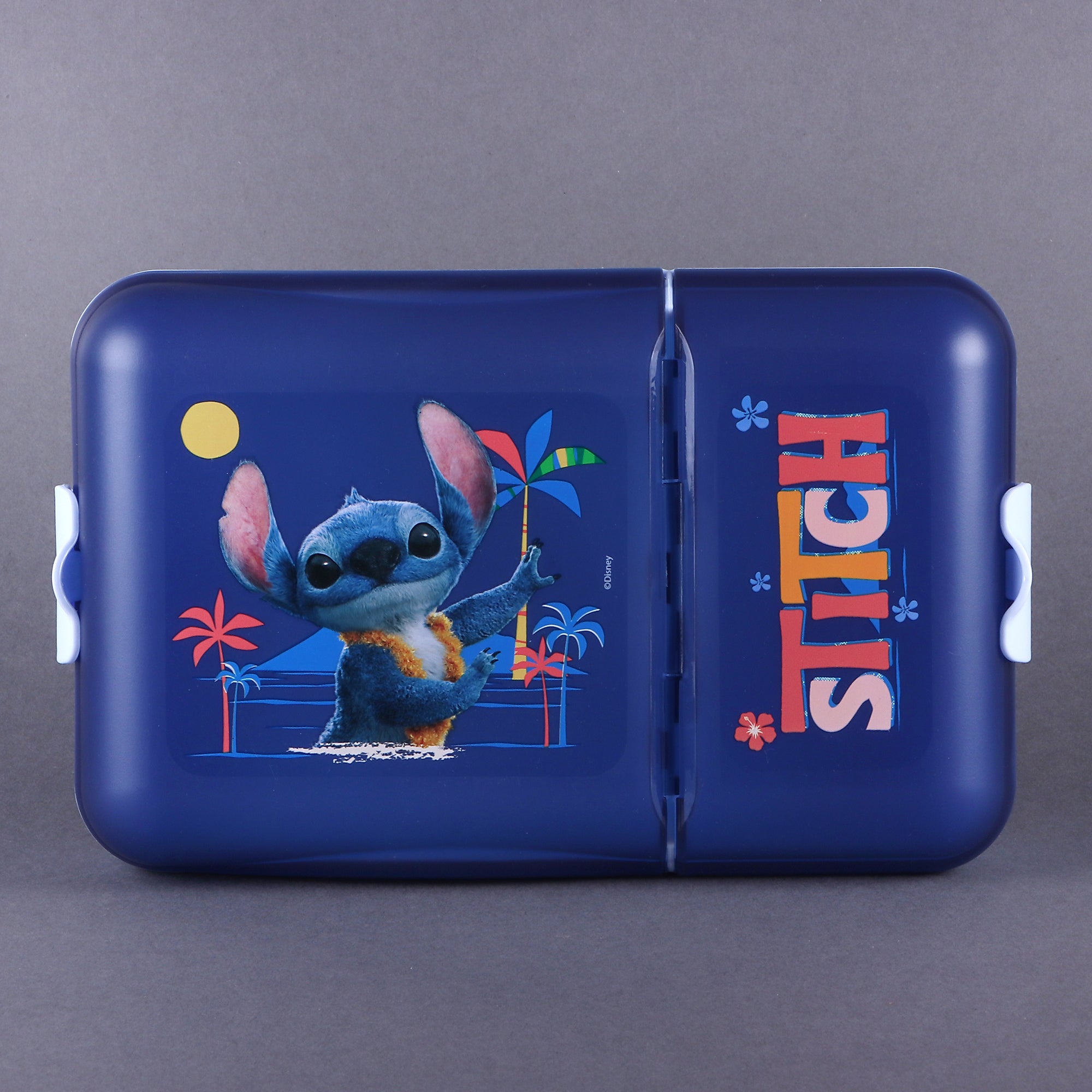 Contenedor de Plástico con 2 Divisiones Lilo y Stitch Live Action 1 Pieza