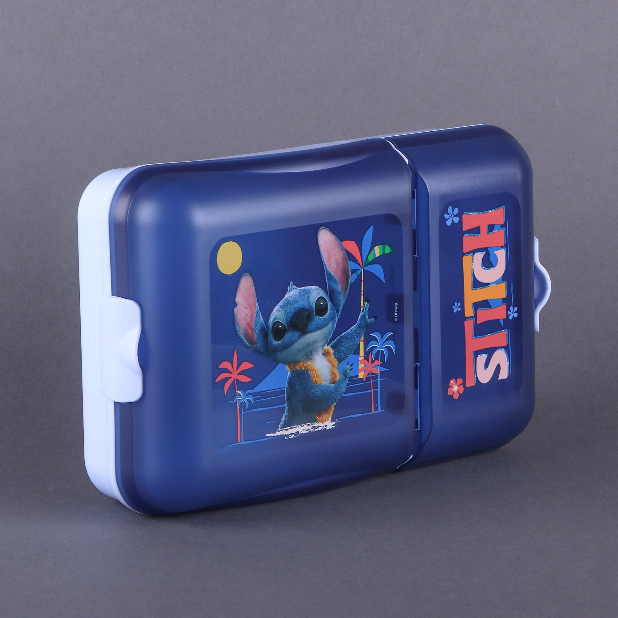Contenedor de Plástico con 2 Divisiones Lilo y Stitch Live Action 1 Pieza