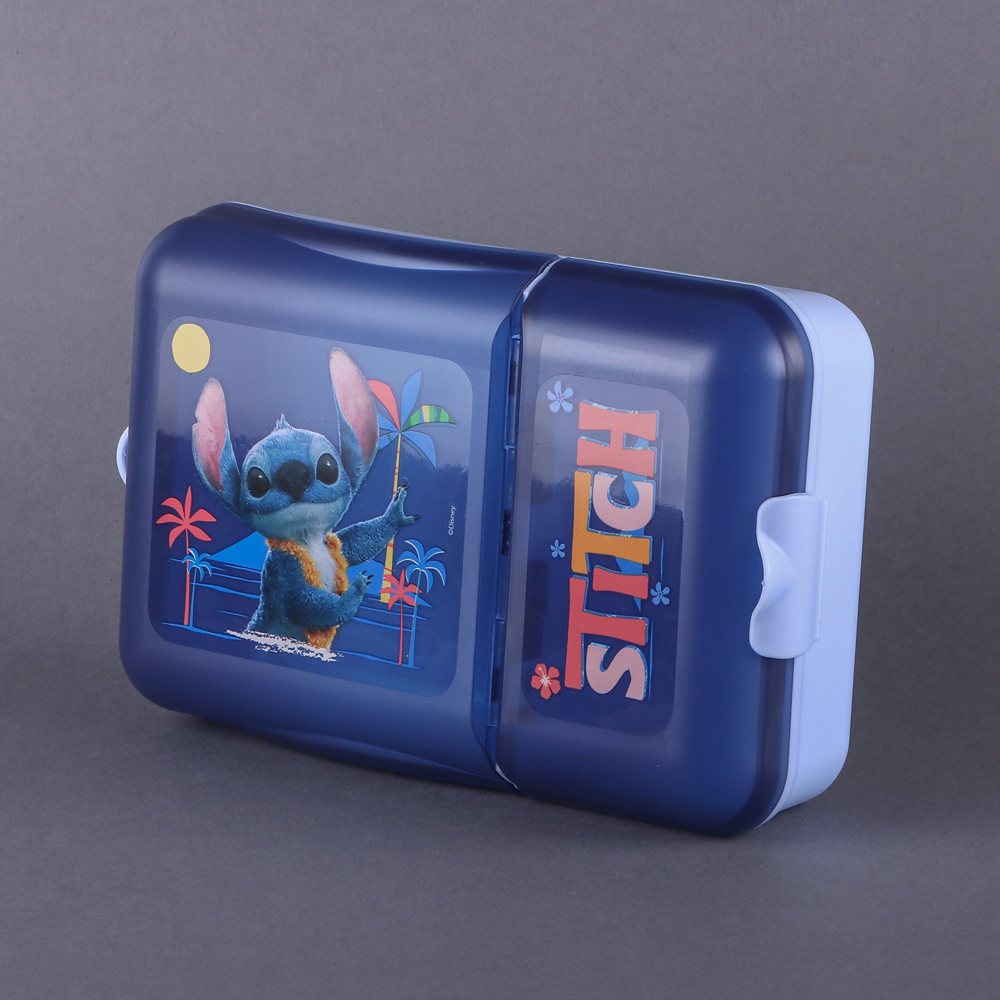 Contenedor de Plástico con 2 Divisiones Lilo y Stitch Live Action 1 Pieza