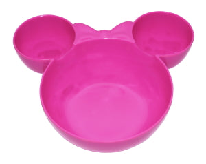 Botanero Tazon Individual con Divisiones Fun Kids Disney Mickey o Minnie Mouse Melamina 300ml