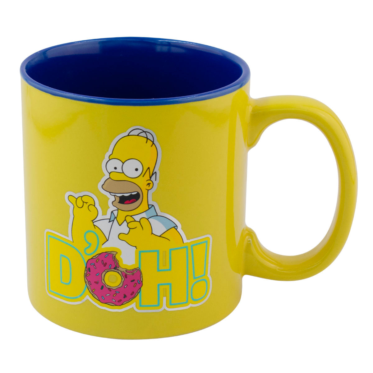 Taza Metalizada Para Café Disney Stitch Y Simpsons 591 Ml