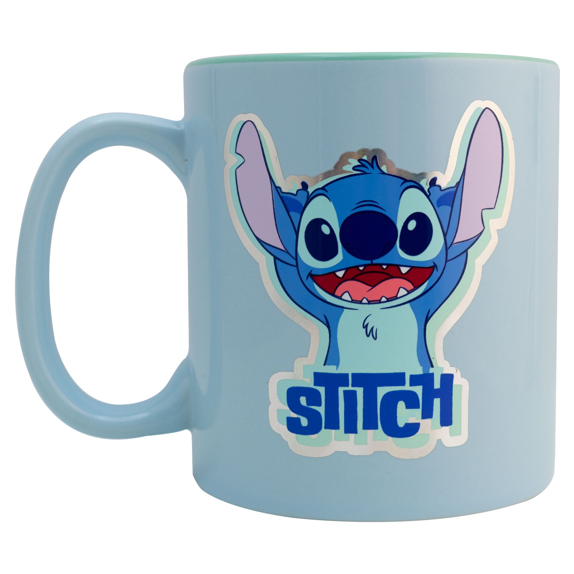 Taza Metalizada Para Café Disney Stitch 591ml