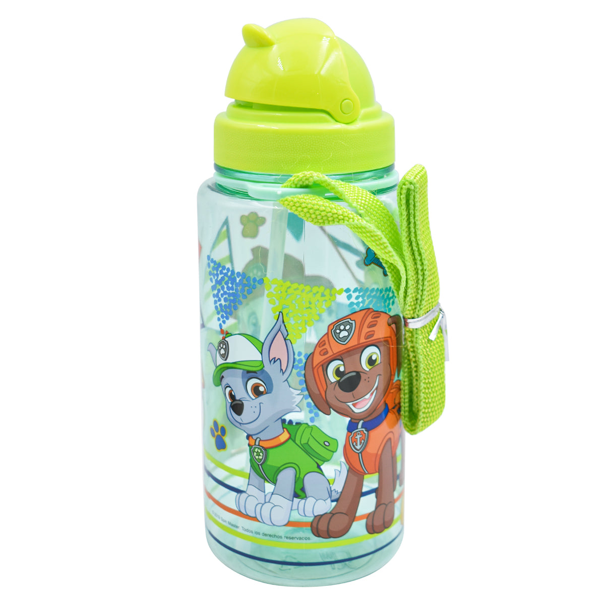 Botella de Plastico con Popote Paw Patrol 500ml