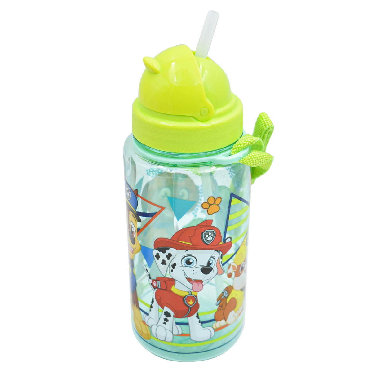 Botella de Plastico con Popote Paw Patrol 500ml