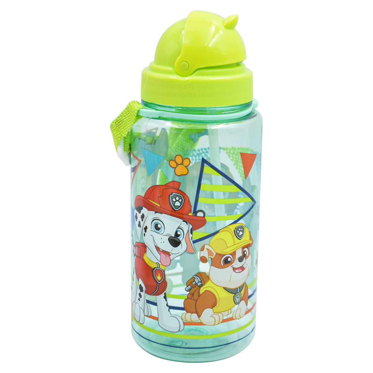 Botella de Plastico con Popote Paw Patrol 500ml