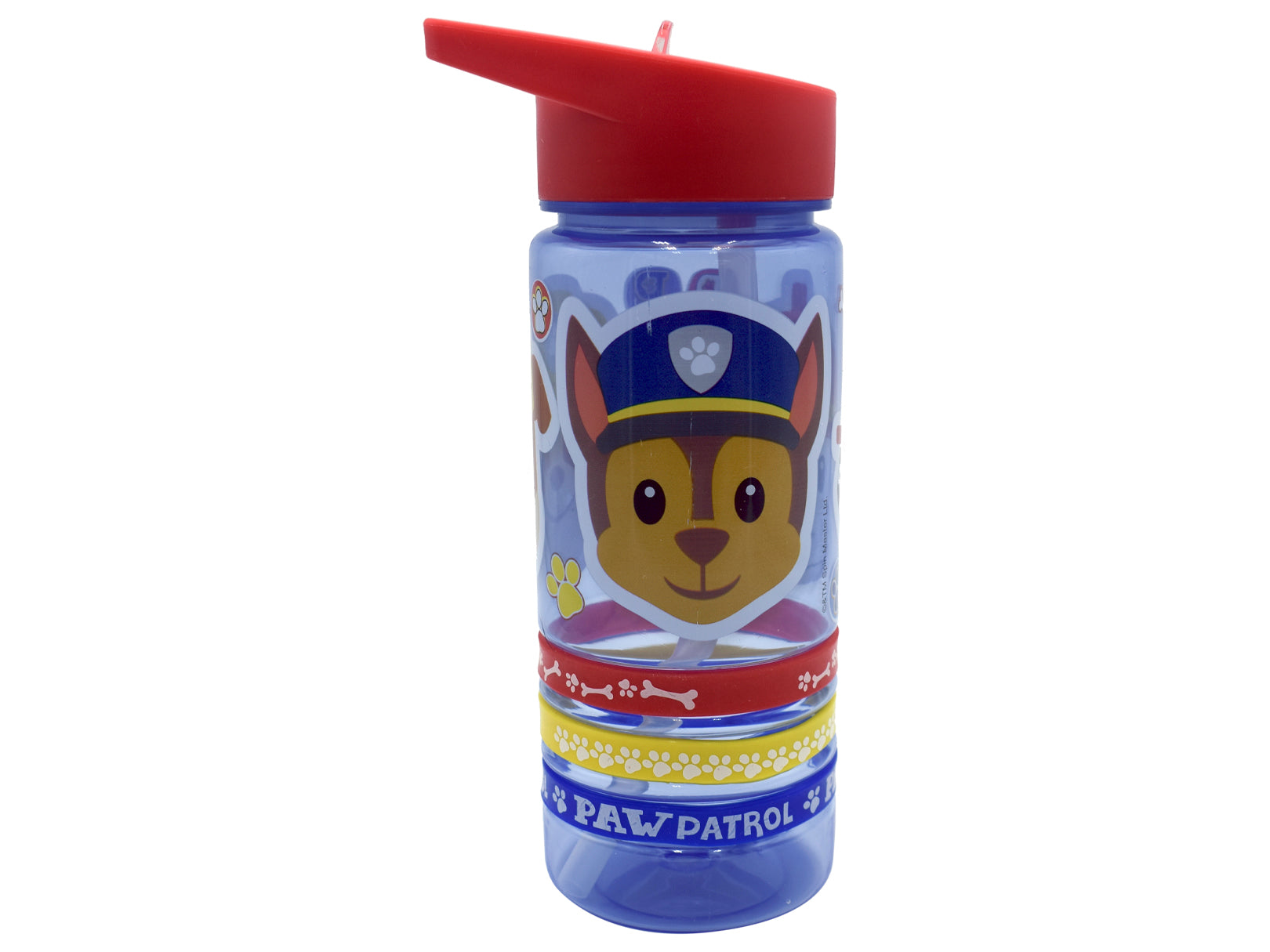 Botella de Plástico Con Pulseras Paw Patrol 450ml