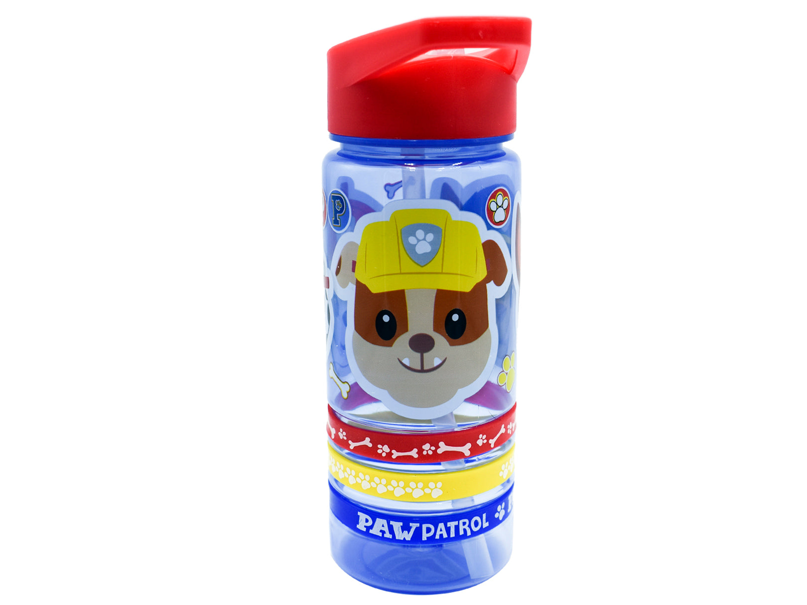 Botella de Plástico Con Pulseras Paw Patrol 450ml