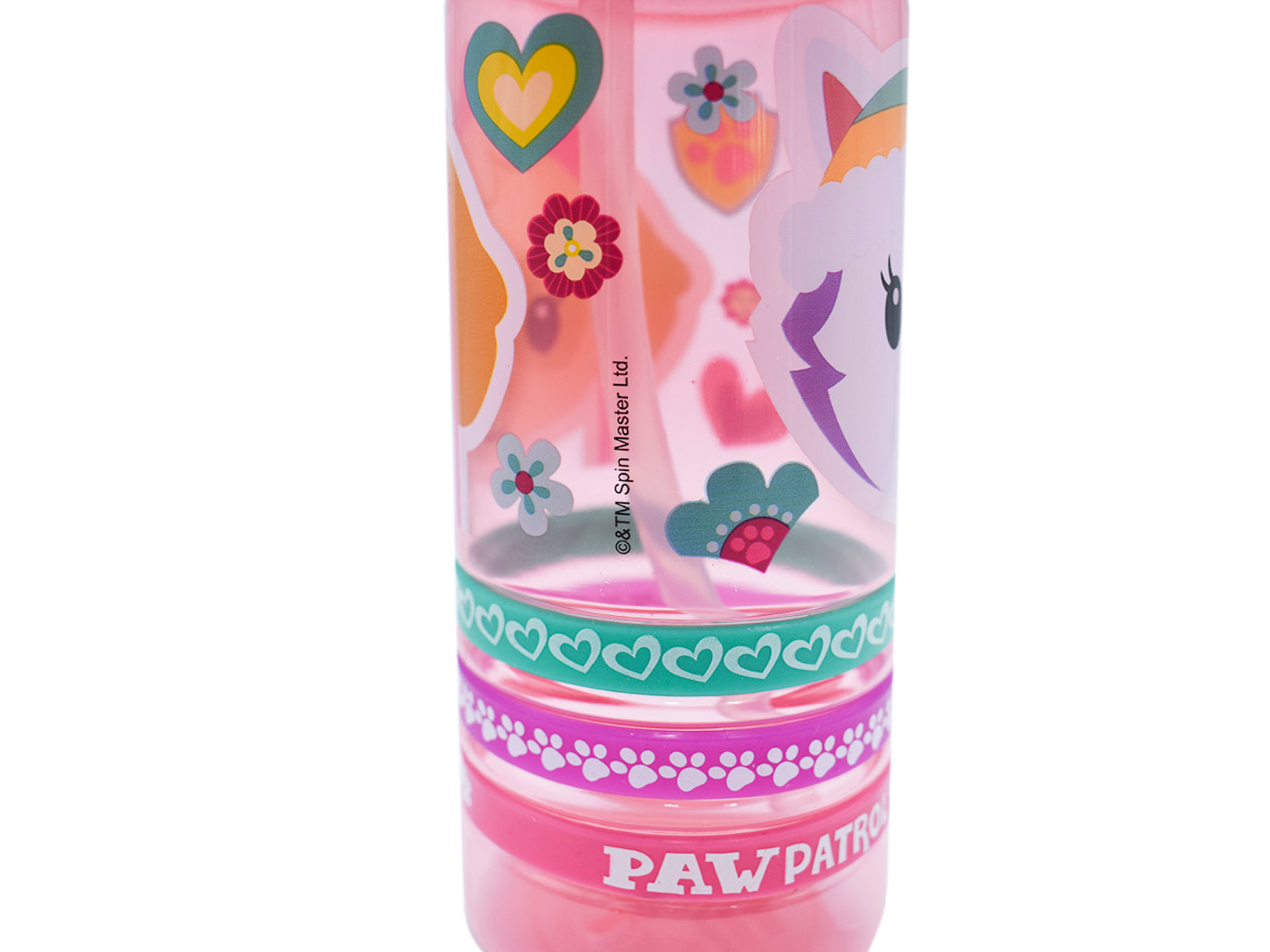 Botella de Plástico Con Pulseras Paw Patrol 450ml