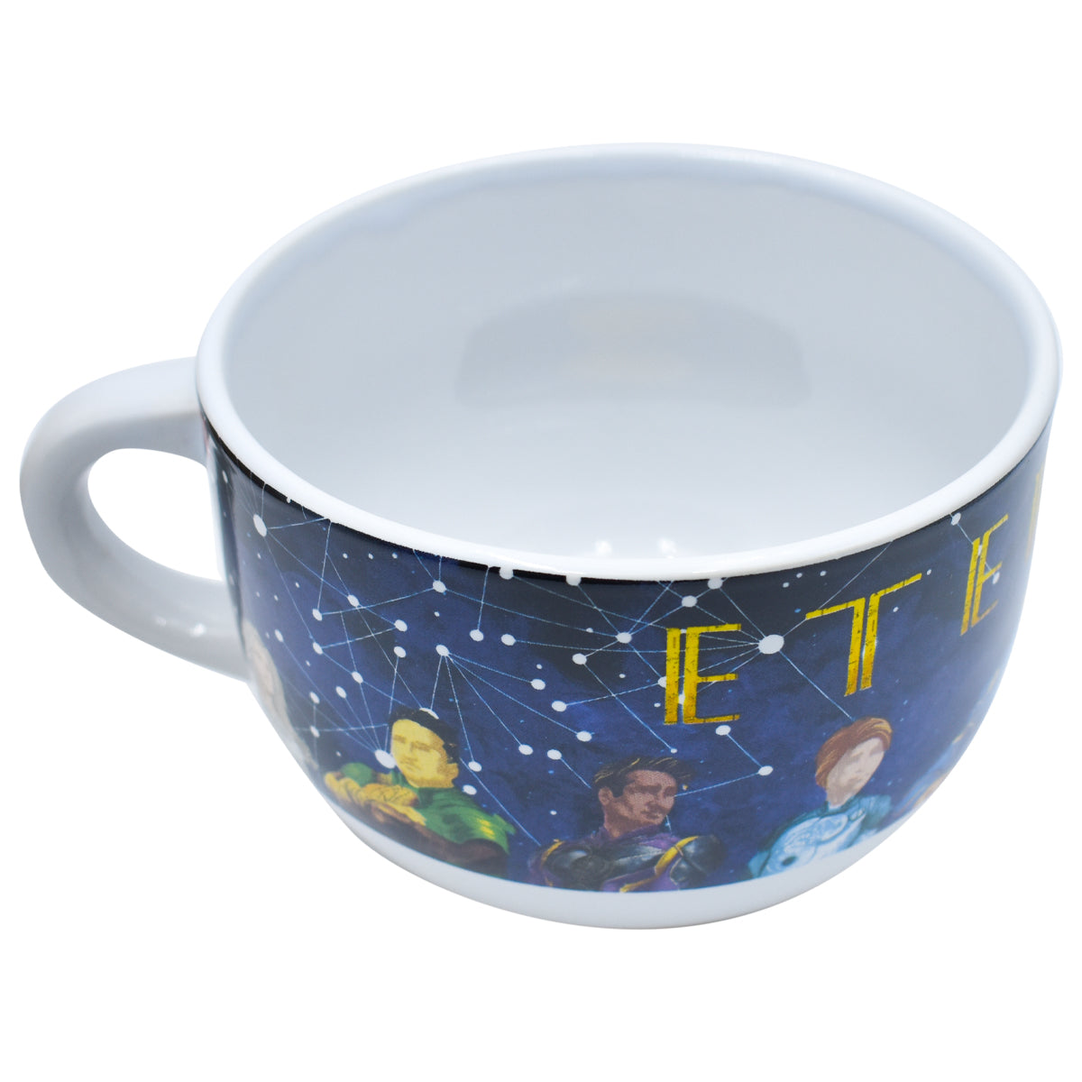 Taza de Cerámica Jumbo Fun Kids Personajes Animados 820ml