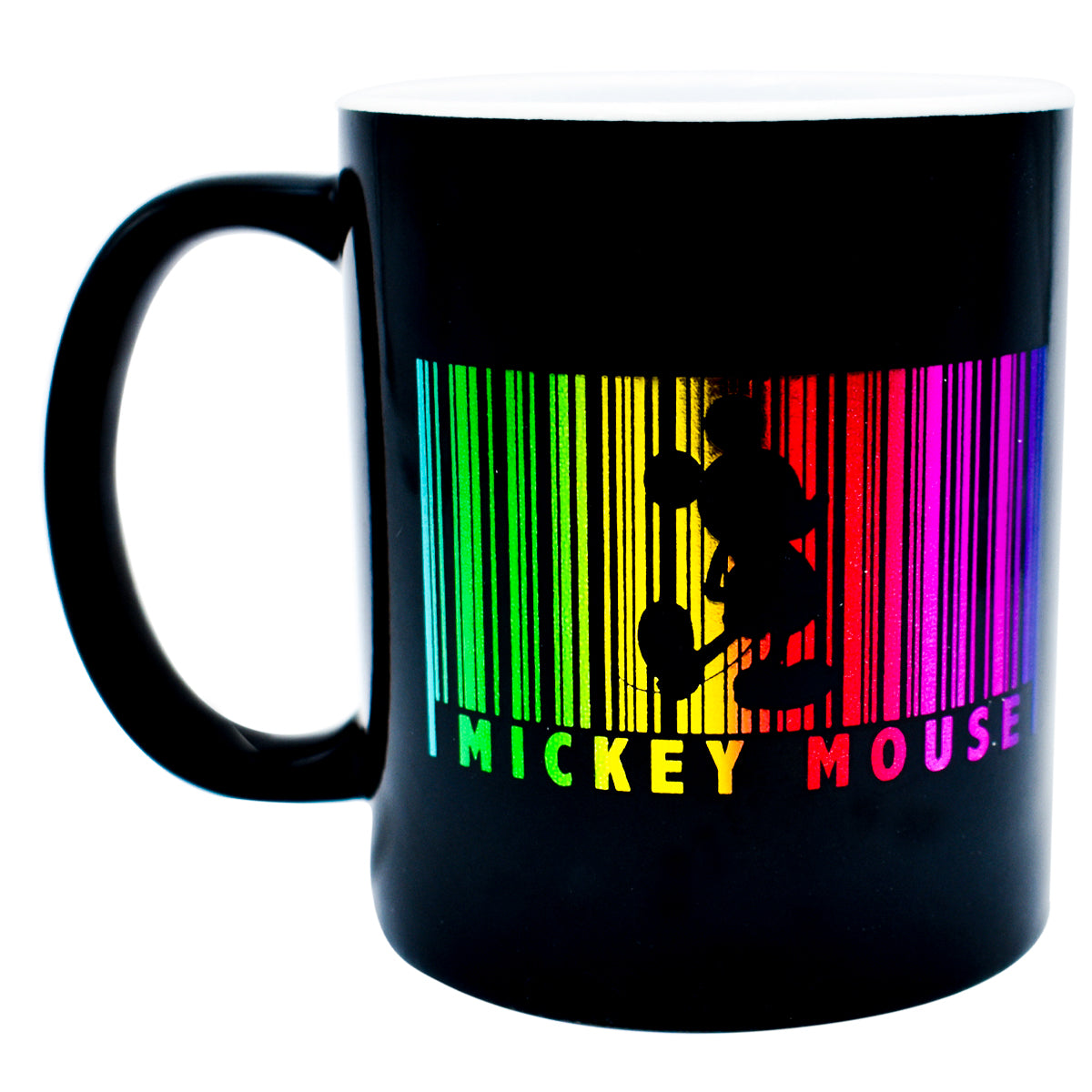 Taza Cerámica Disney Mickey Pride Lgbt Love Bar Code 325ml