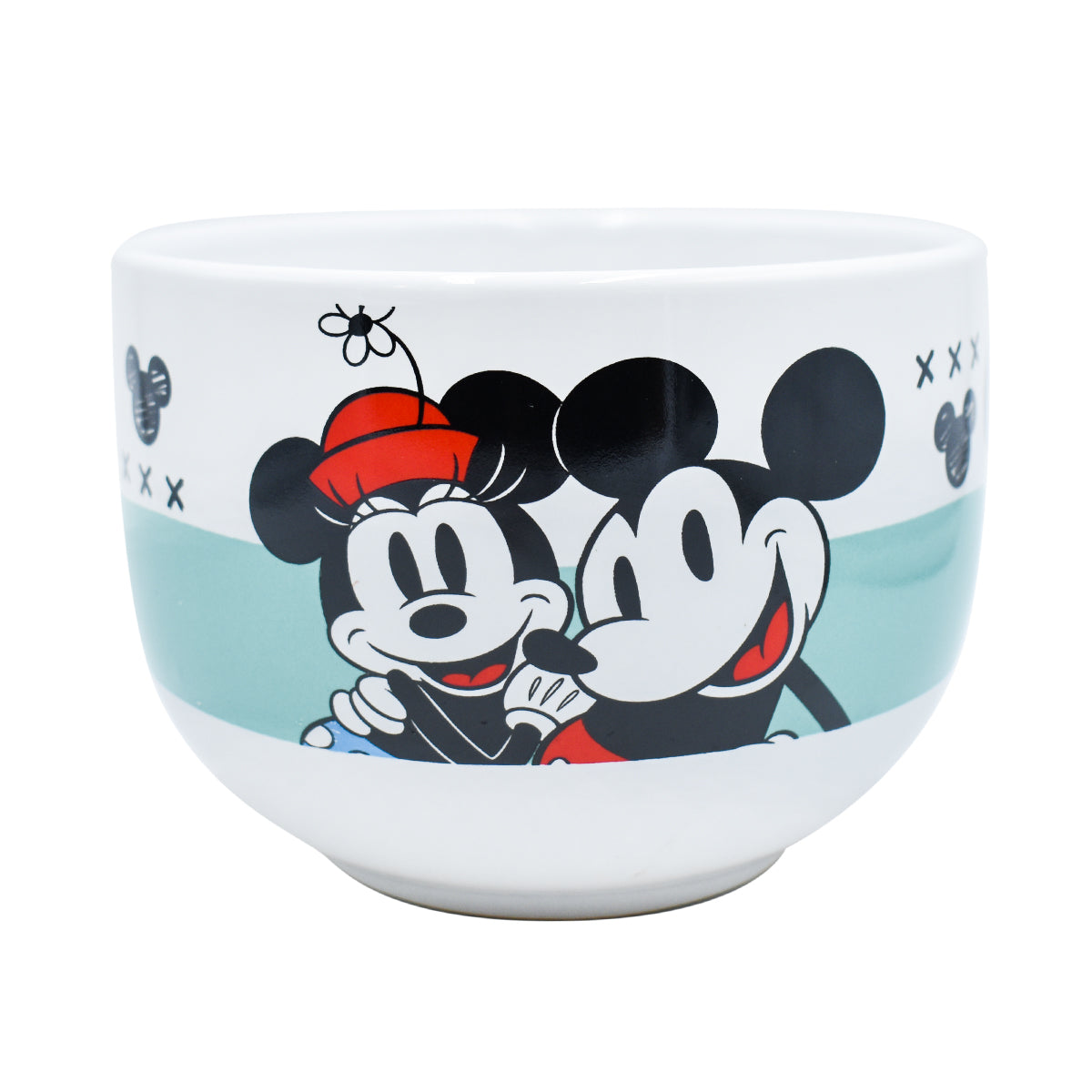 Taza Jumbo Blanca con azul Fun Kids Disney Mickey & Minnie Mouse Ceramica 820ml