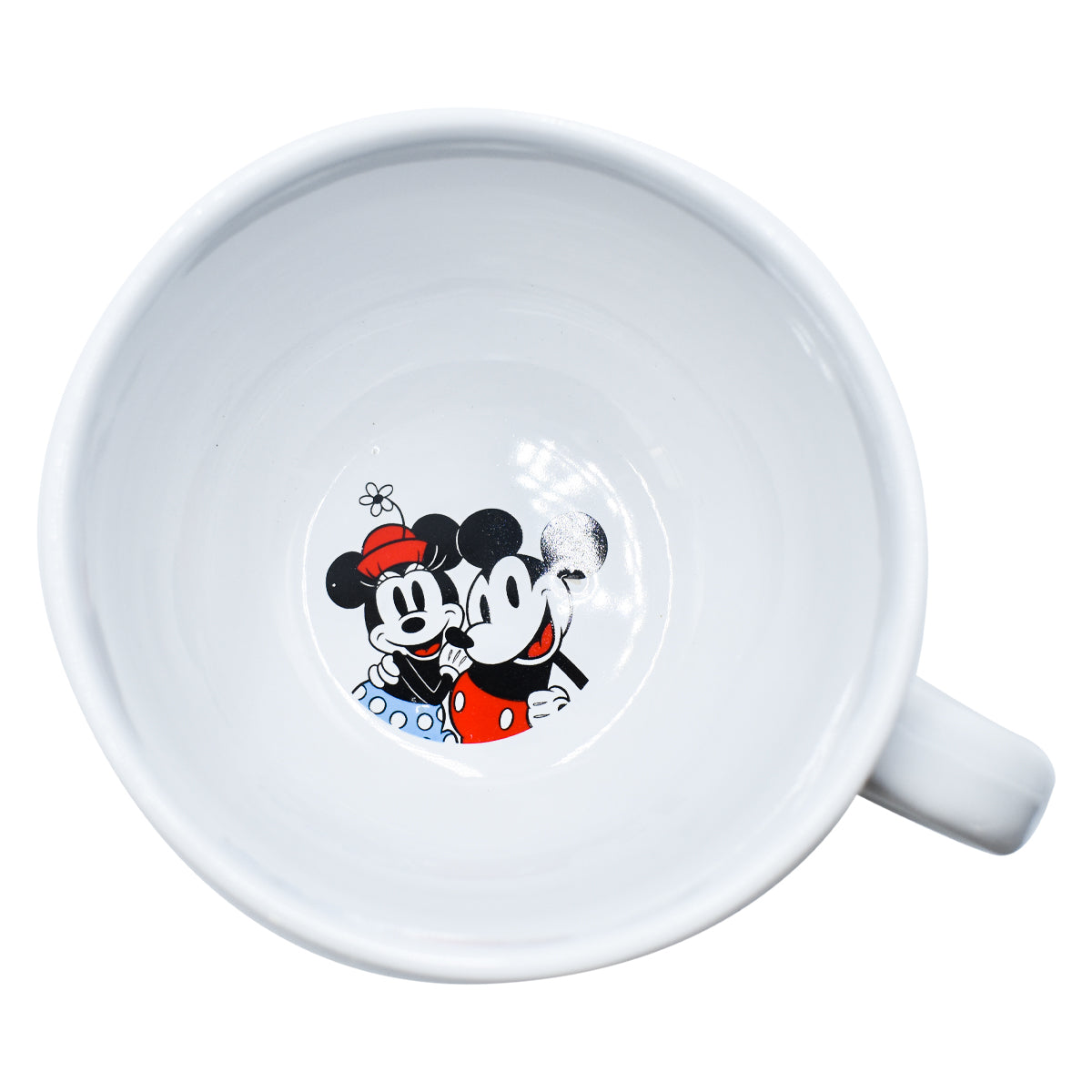 Taza Jumbo Blanca con azul Fun Kids Disney Mickey & Minnie Mouse Ceramica 820ml