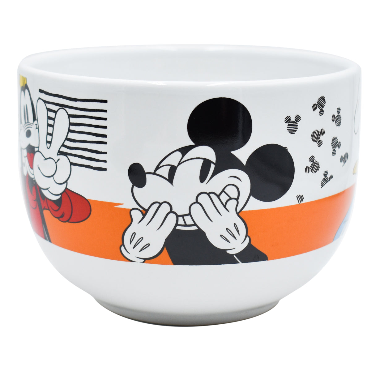 Taza Jumbo Blanca con Naranja Fun Kids Disney Mickey Mouse & Friends Ceramica 820ml