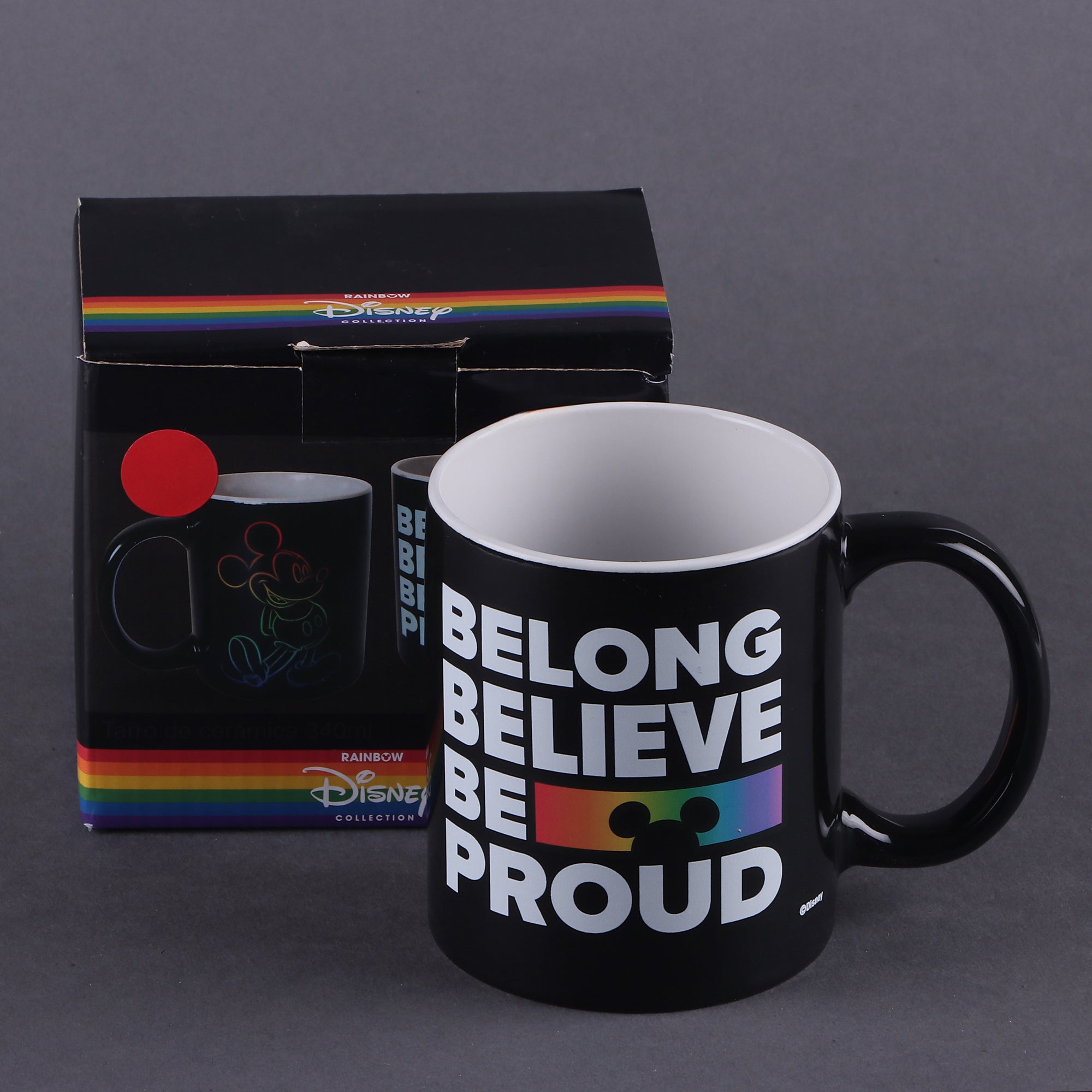 Taza Cerámica Disney Mickey Pride Be Proud Lgbt Love C/ Caja