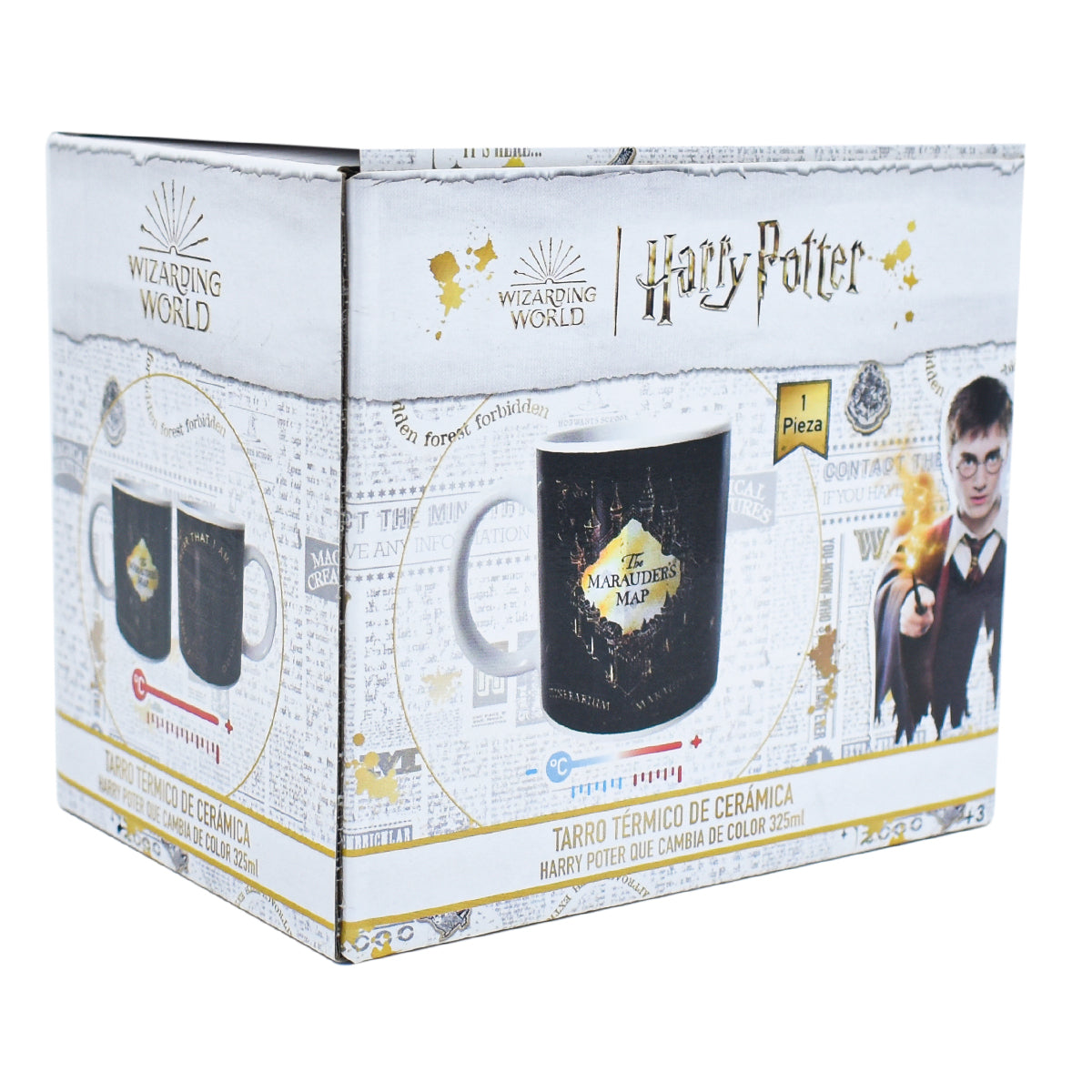 Taza Magica con Caja sde Regalo Fun Kids Warner Bros Harry Potter Mapa del Merodeador Ceramica 325ml