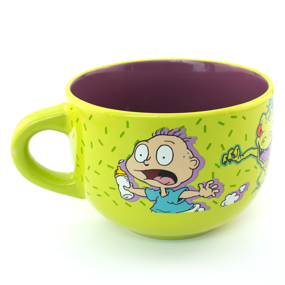 Taza Jumbo Bi Color Fun Kids Nickelodeon Rugrats Ceramica 820ml