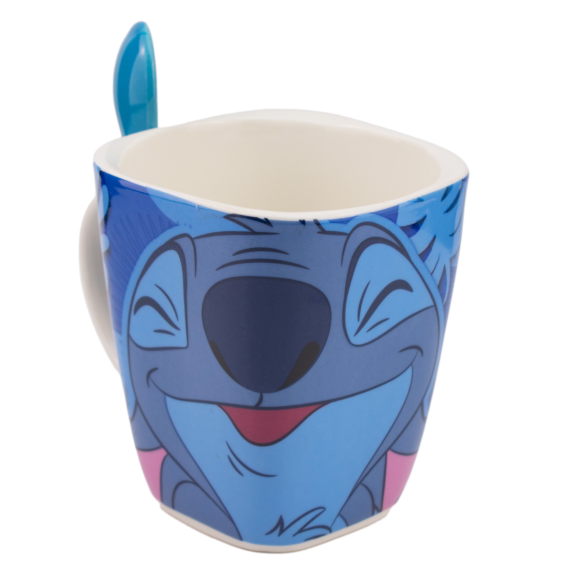 Taza de Cerámica con Cuchara Disney Stitch 440ml