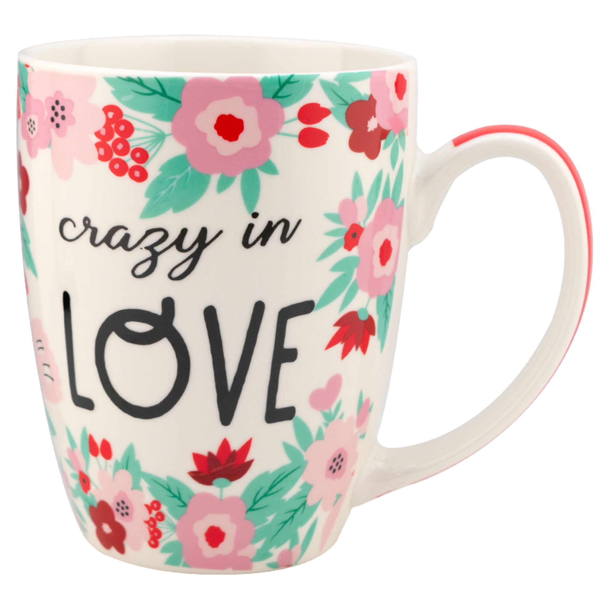 Taza de Porcelana Flores LOVE 500ml