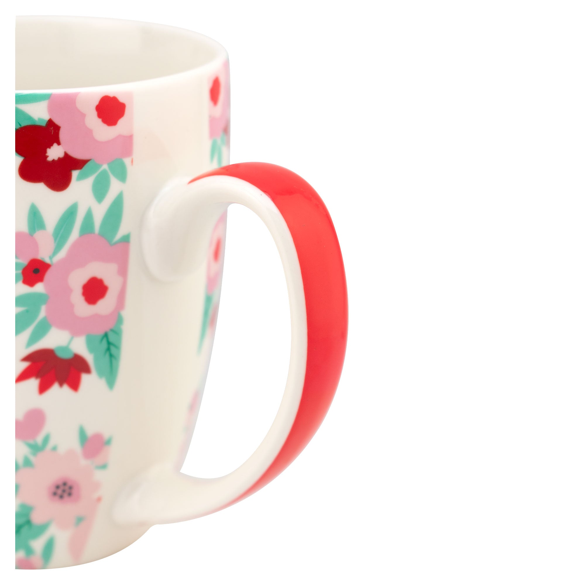 Taza de Porcelana Flores LOVE 500ml