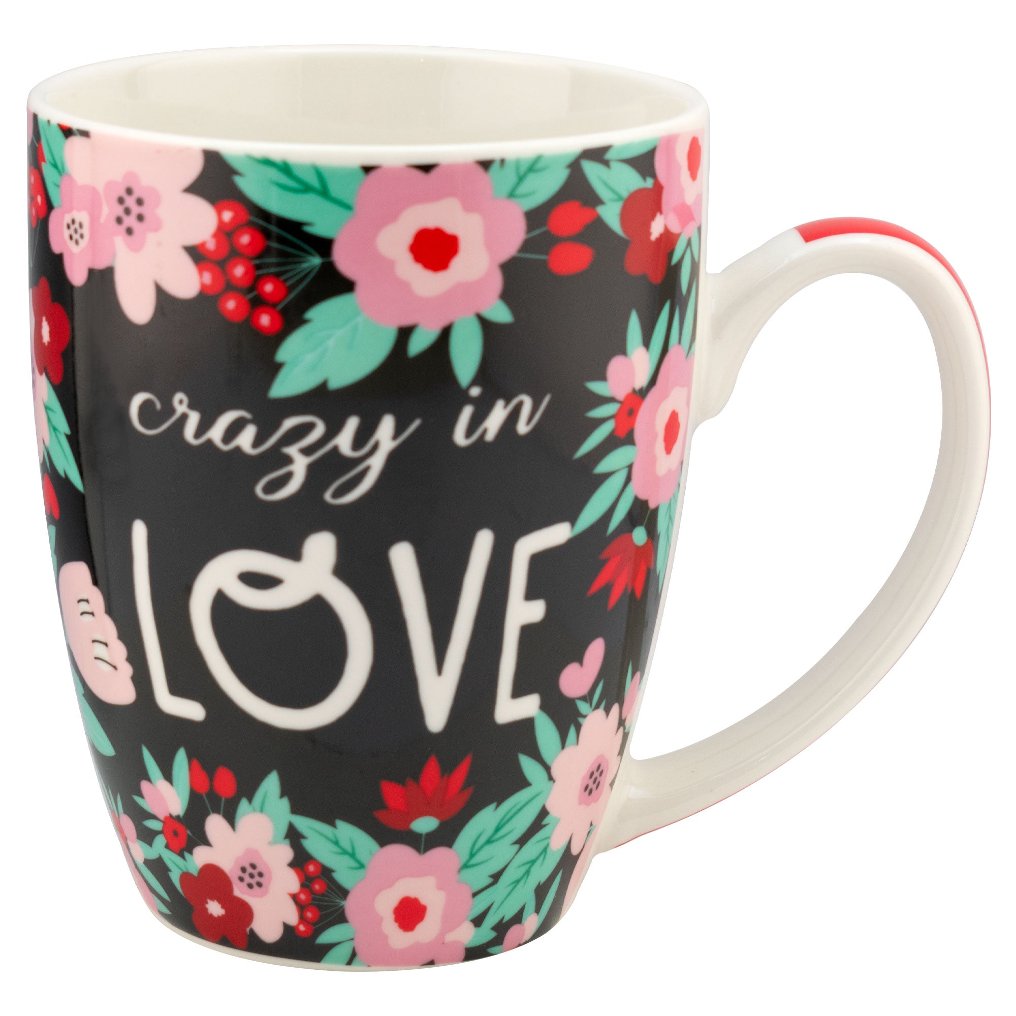 Taza de Porcelana Flores LOVE 500ml