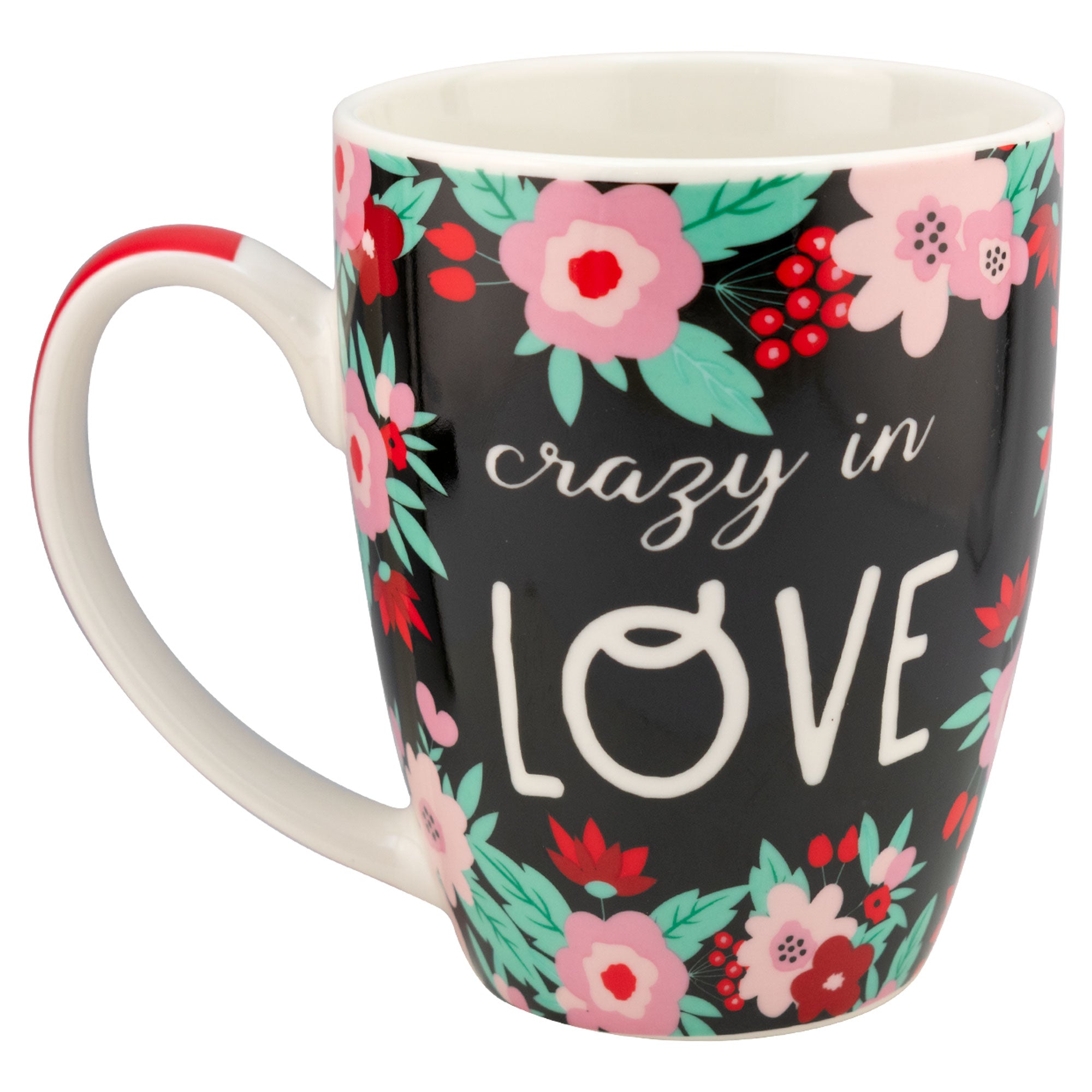 Taza de Porcelana Flores LOVE 500ml