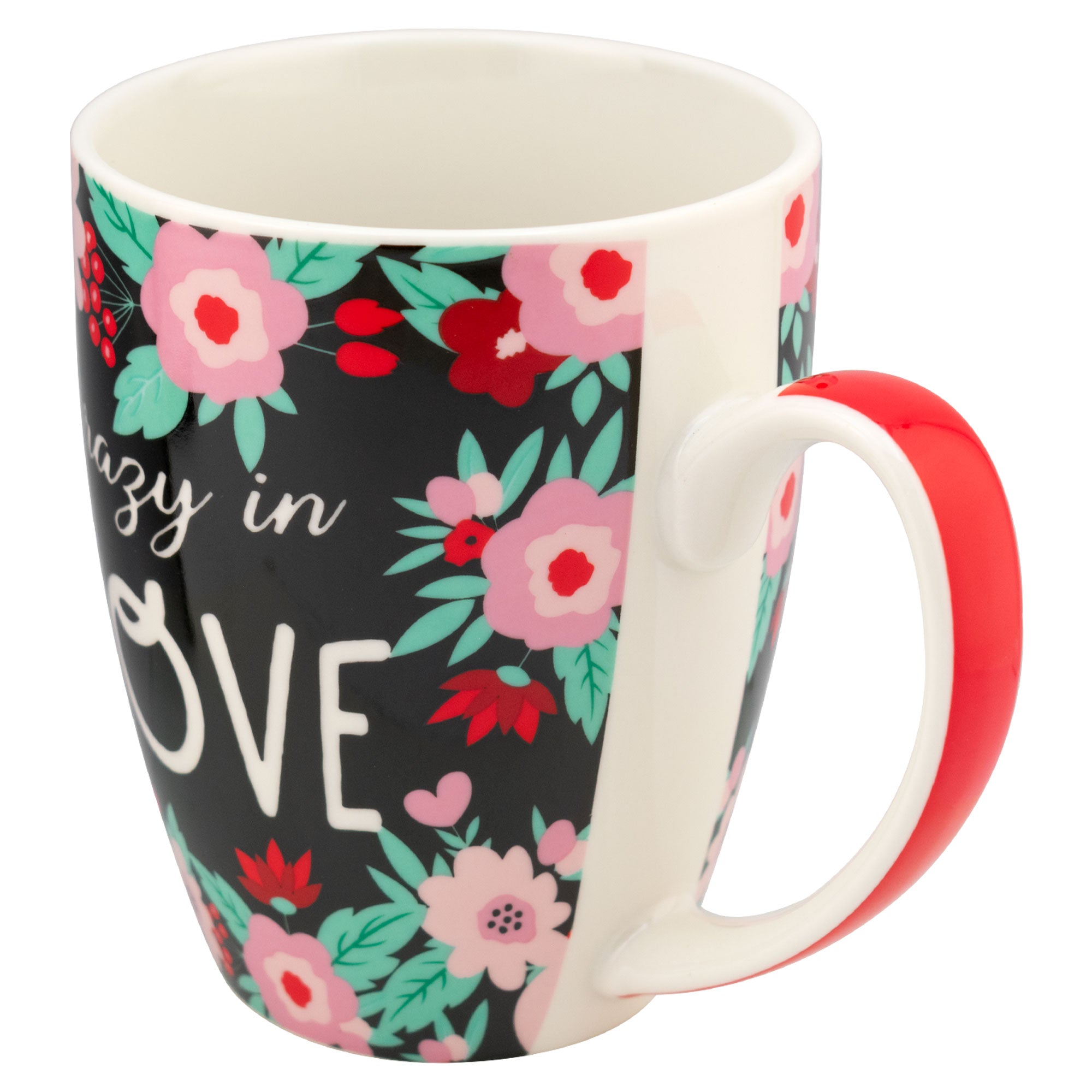 Taza de Porcelana Flores LOVE 500ml