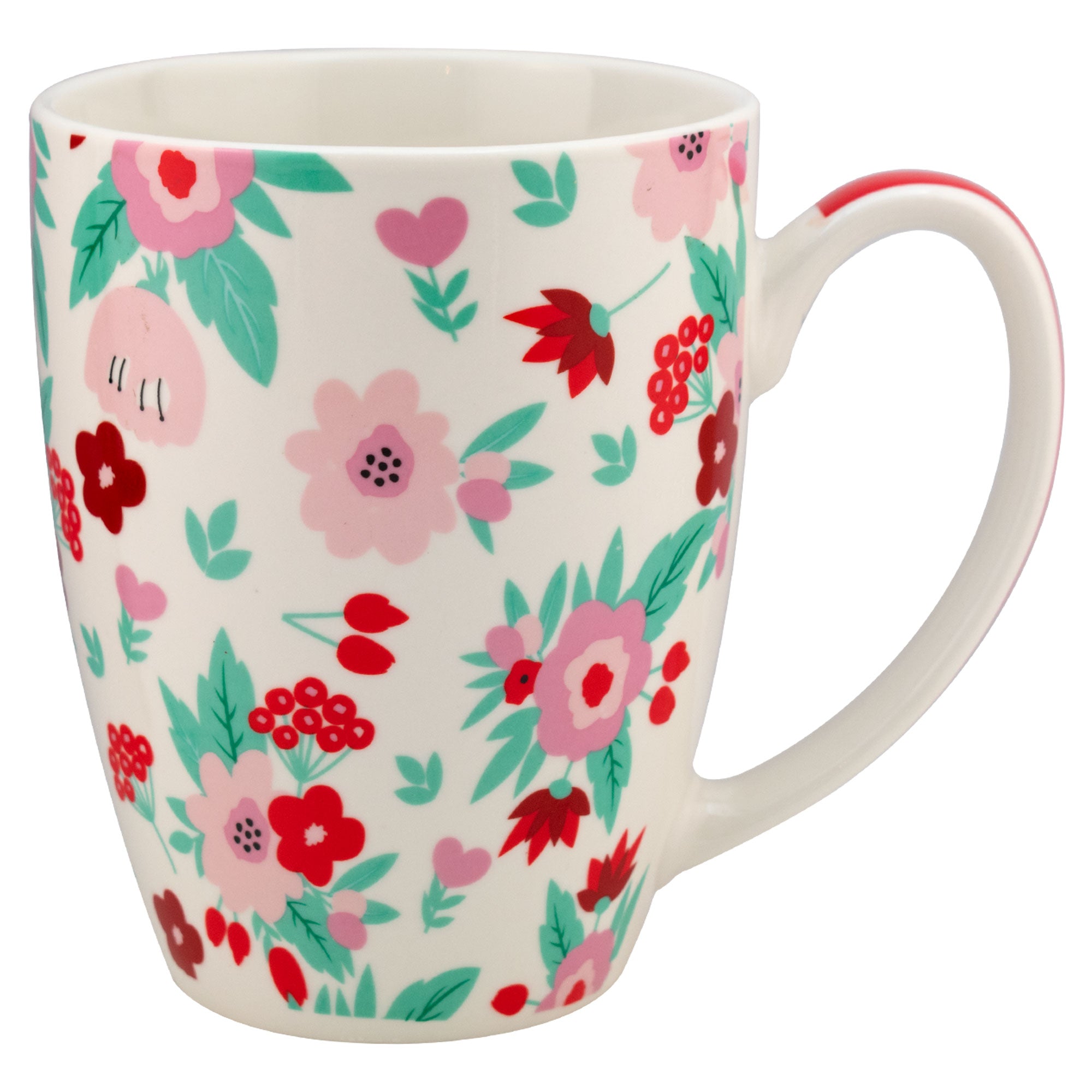 Taza de Porcelana Flores LOVE 500ml